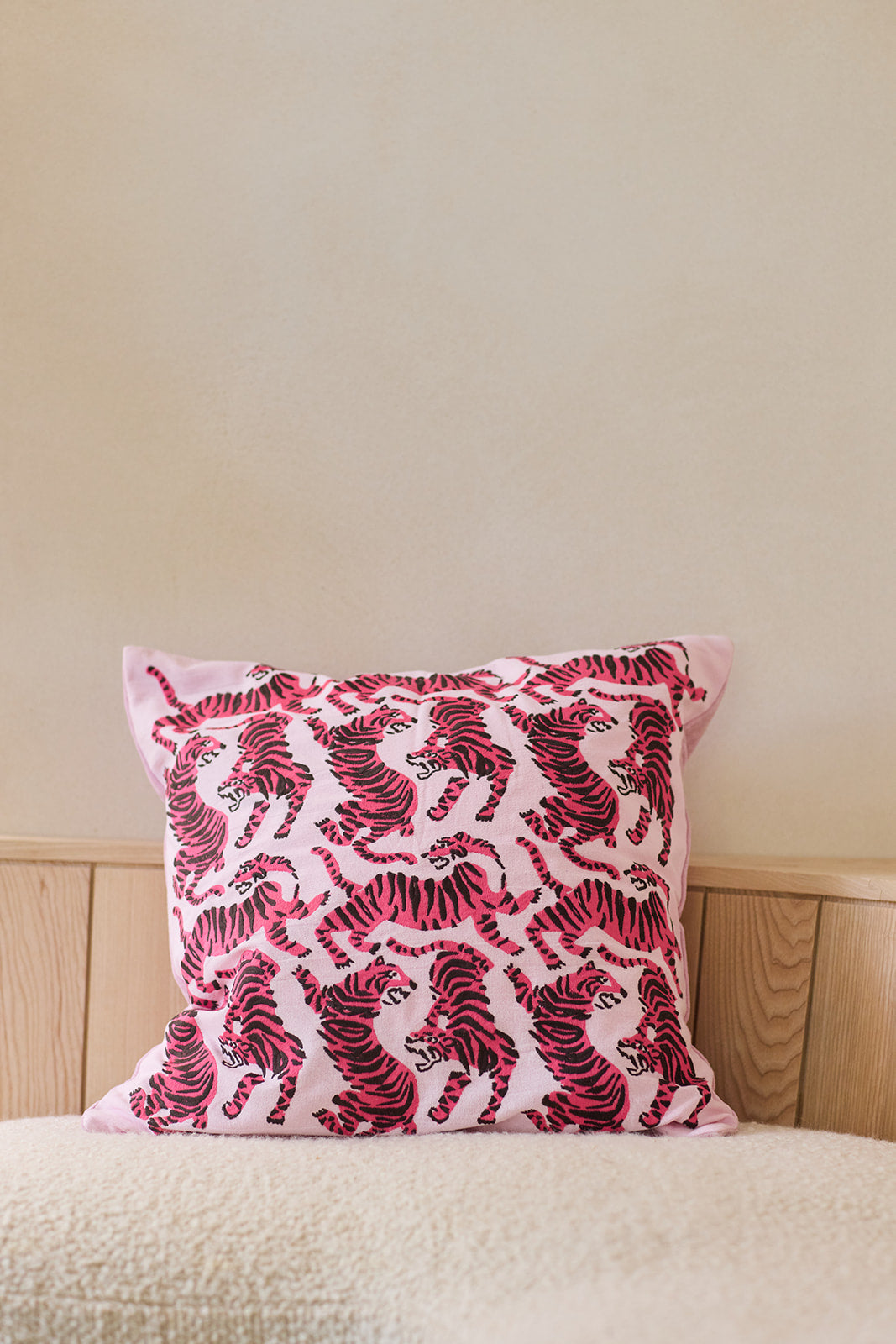 Tiger Embroidered Cushion