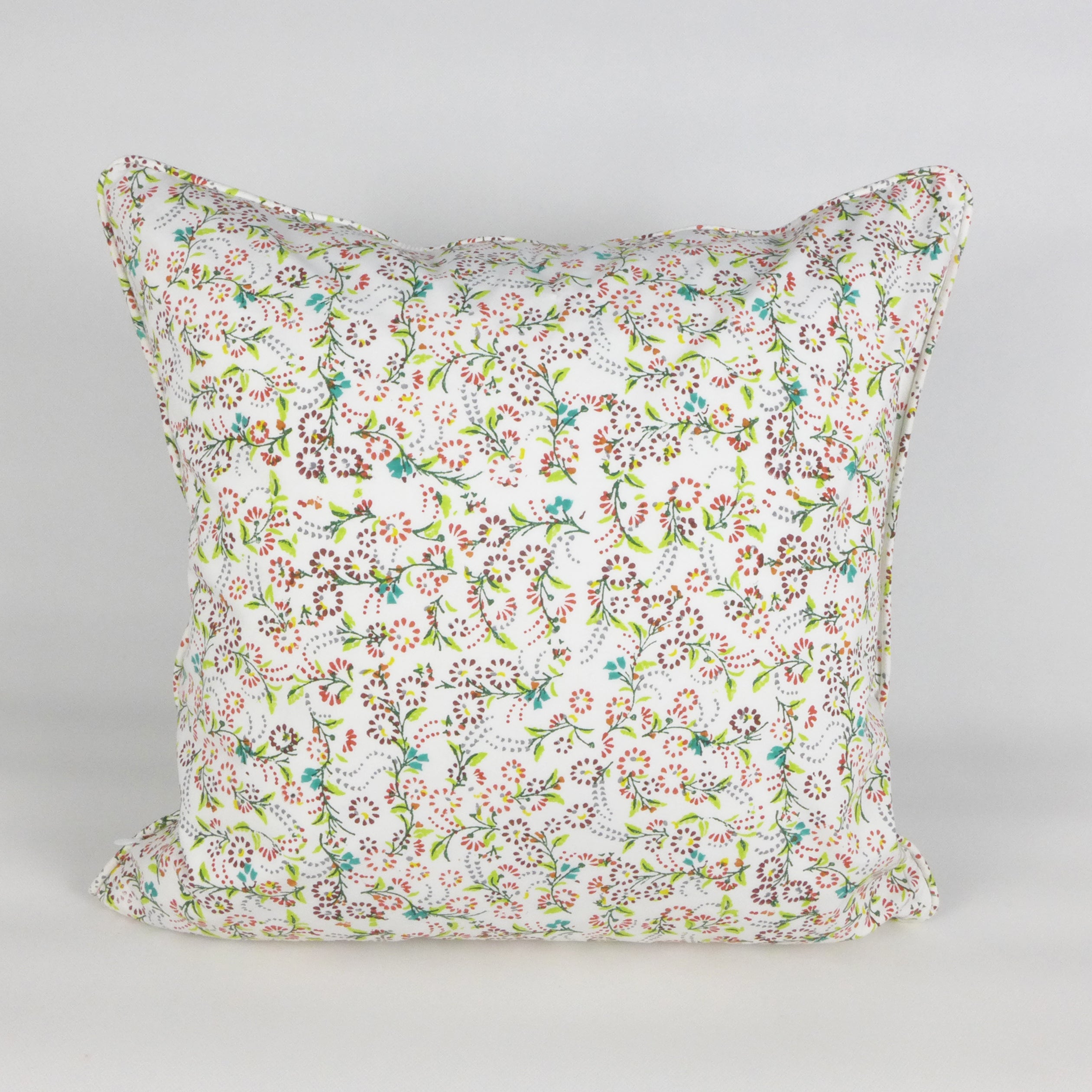 Bright mini floral cushion