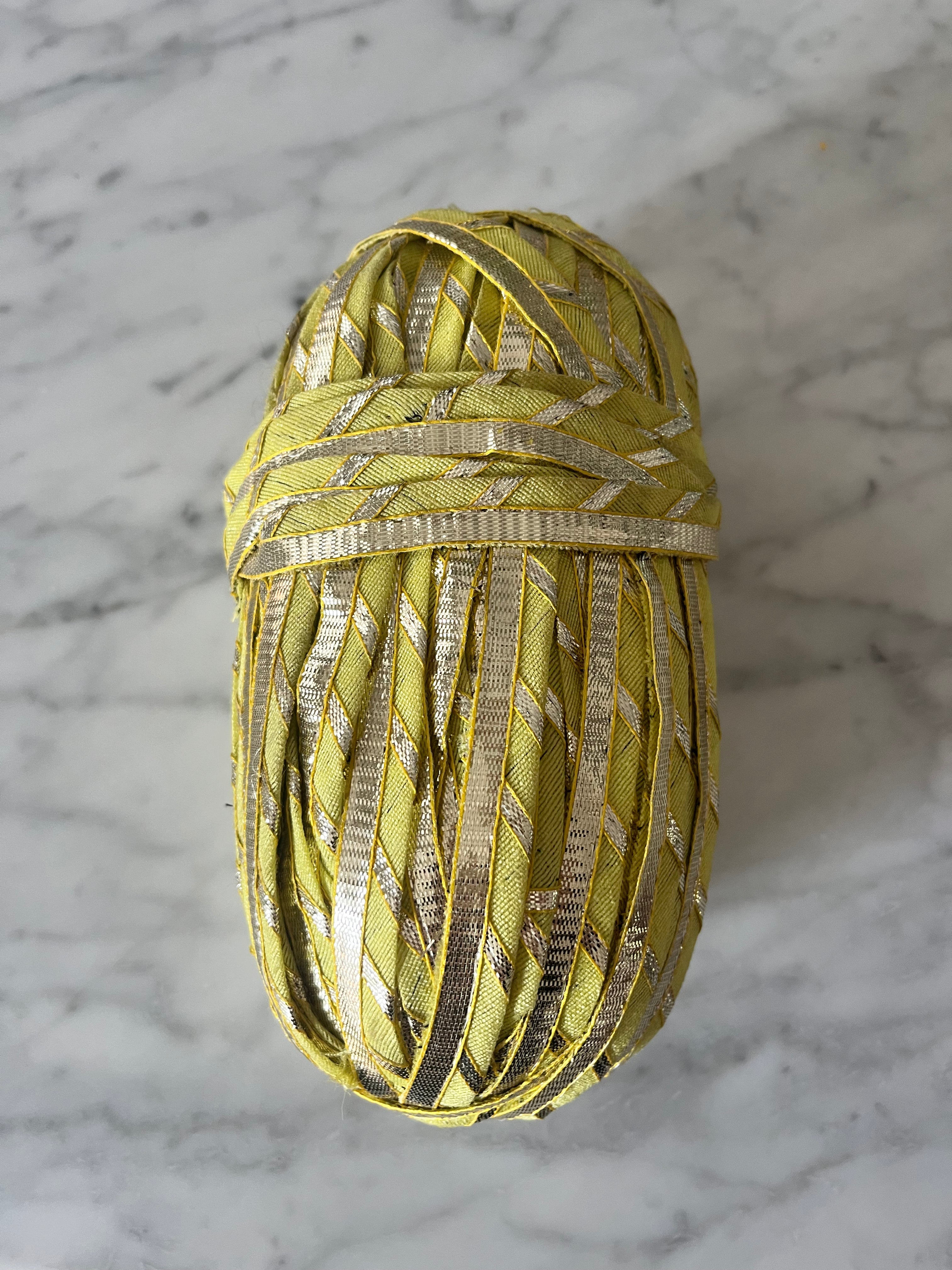 Yellow Metallic Ribbon