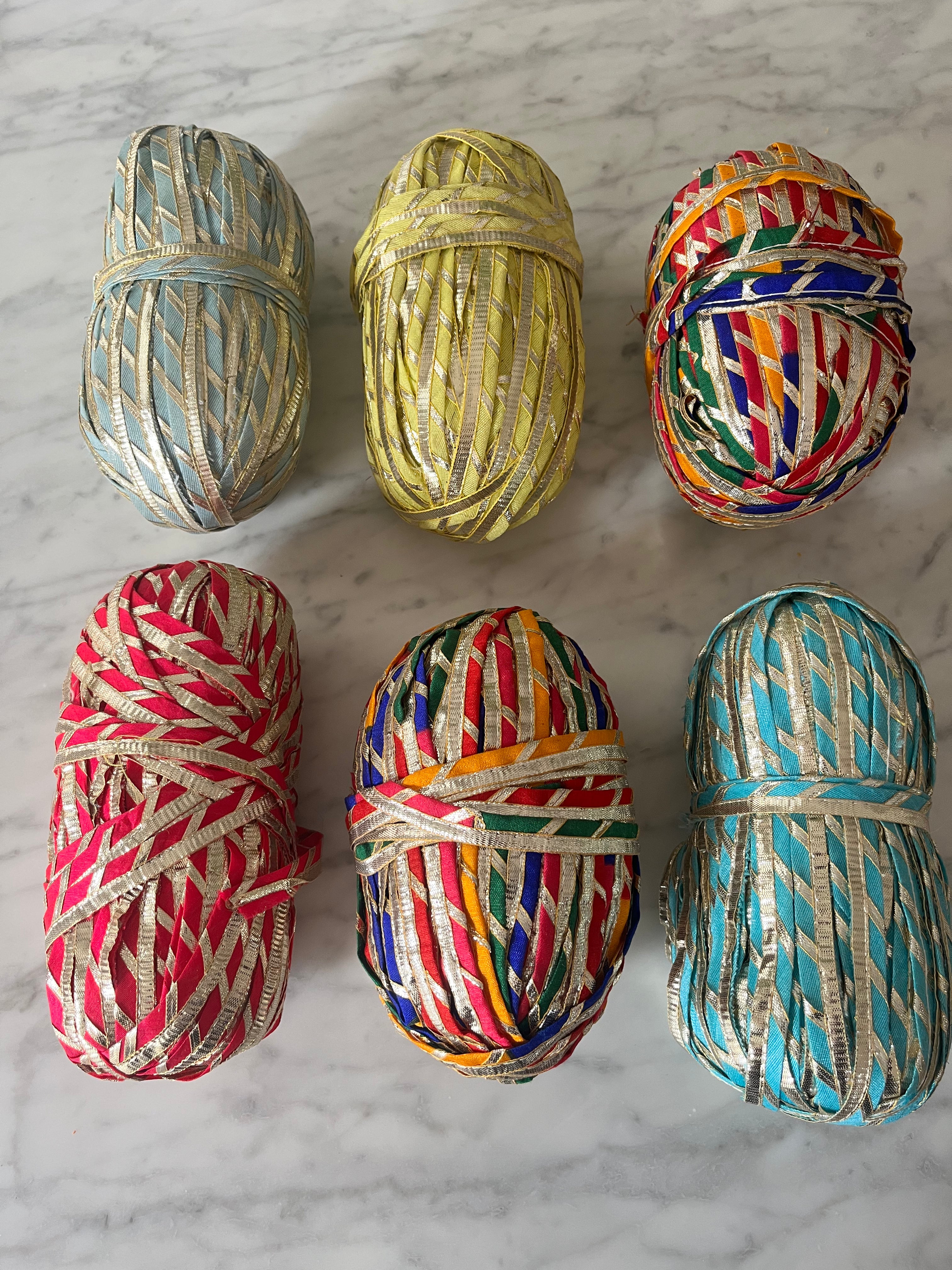 Turquoise Metallic Ribbon