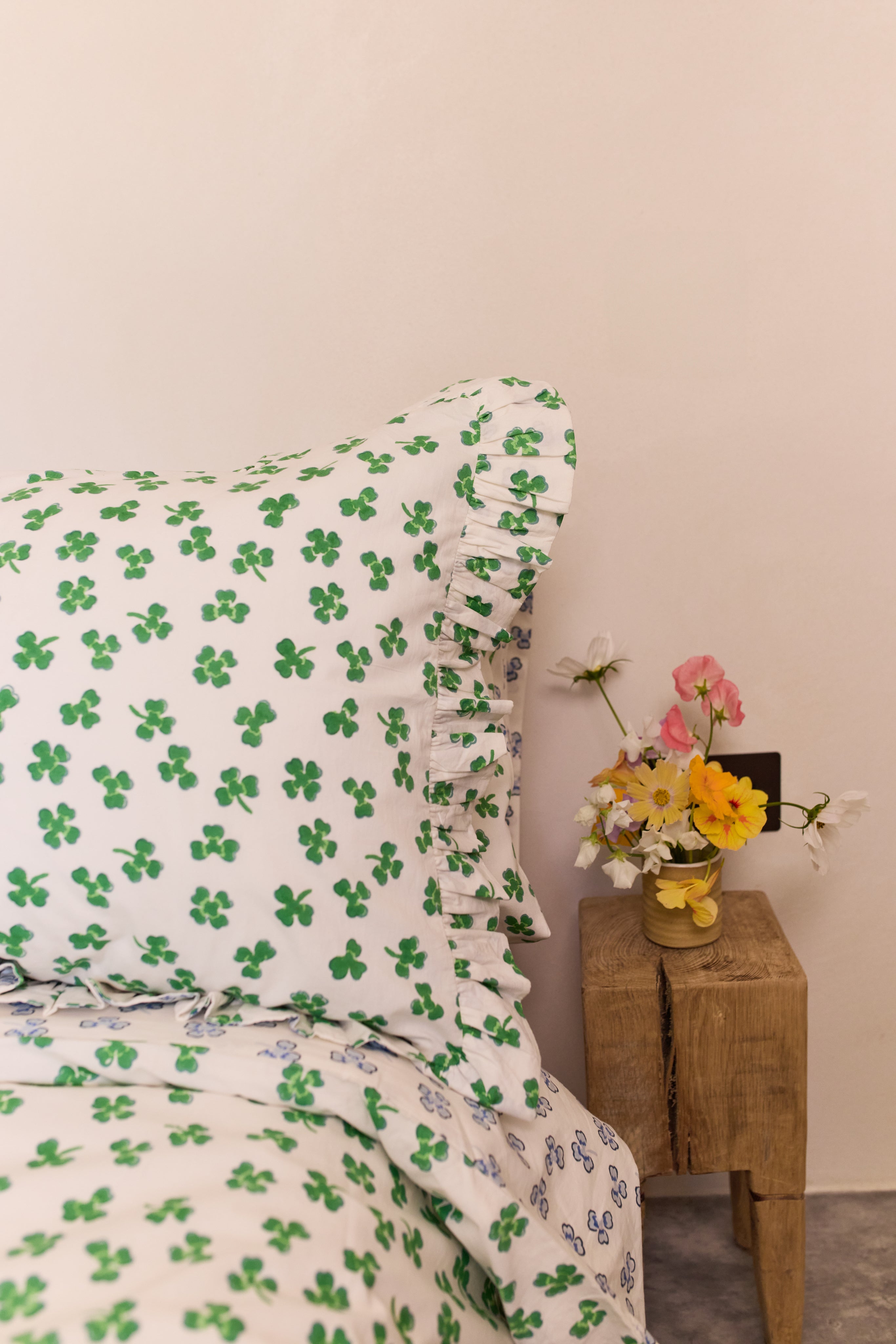 Clover Frill Pillowcases