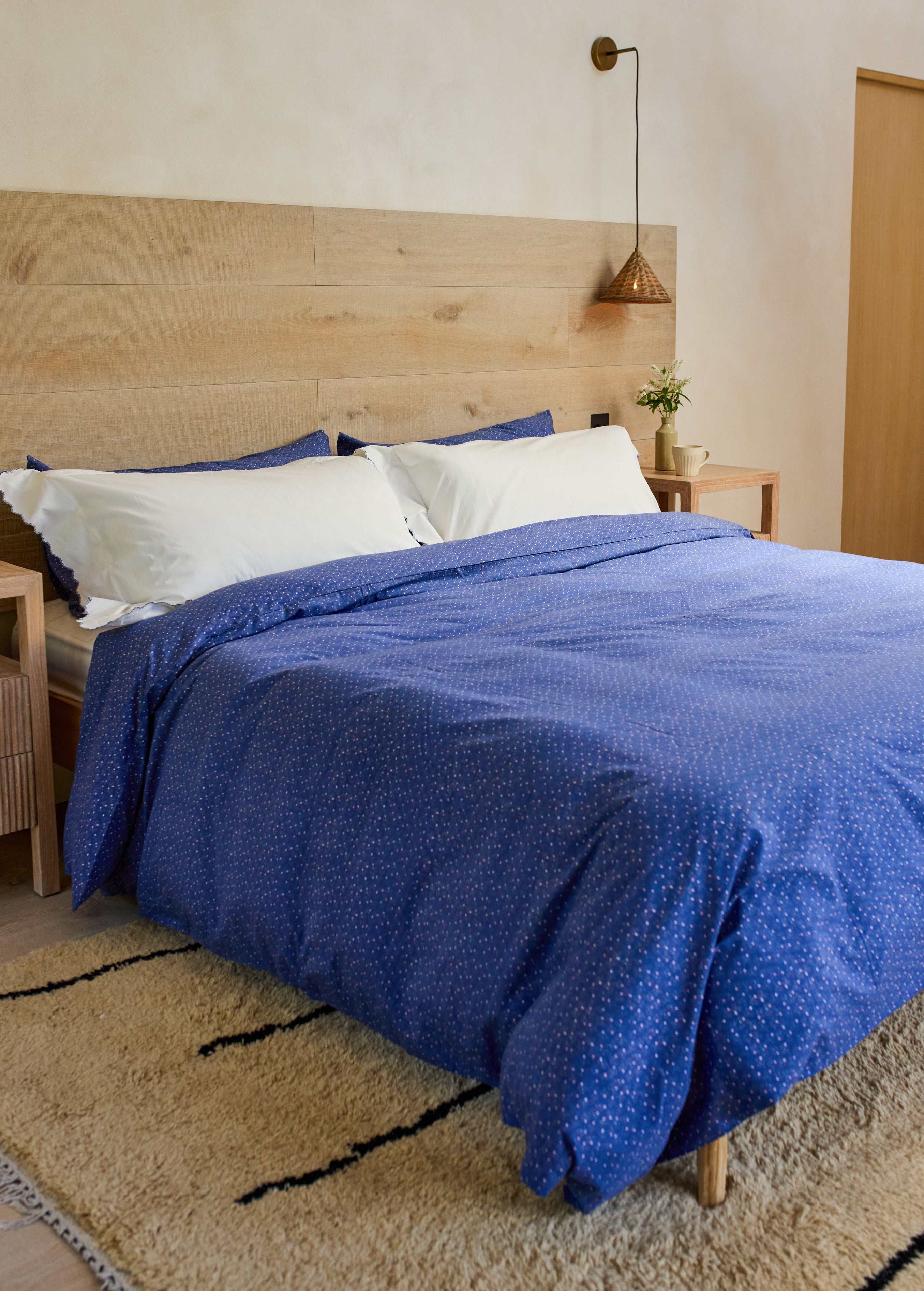 Indigo Vintage Floral Bedlinen Set