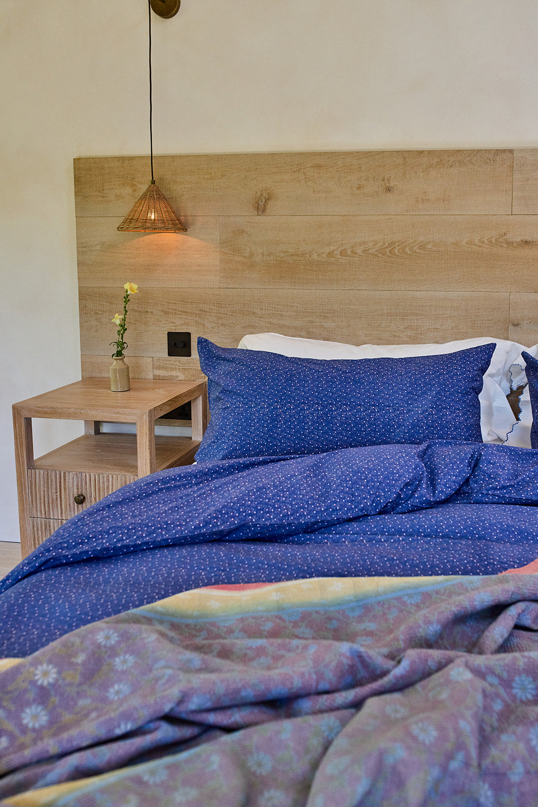 Indigo Vintage Floral Bedlinen Set