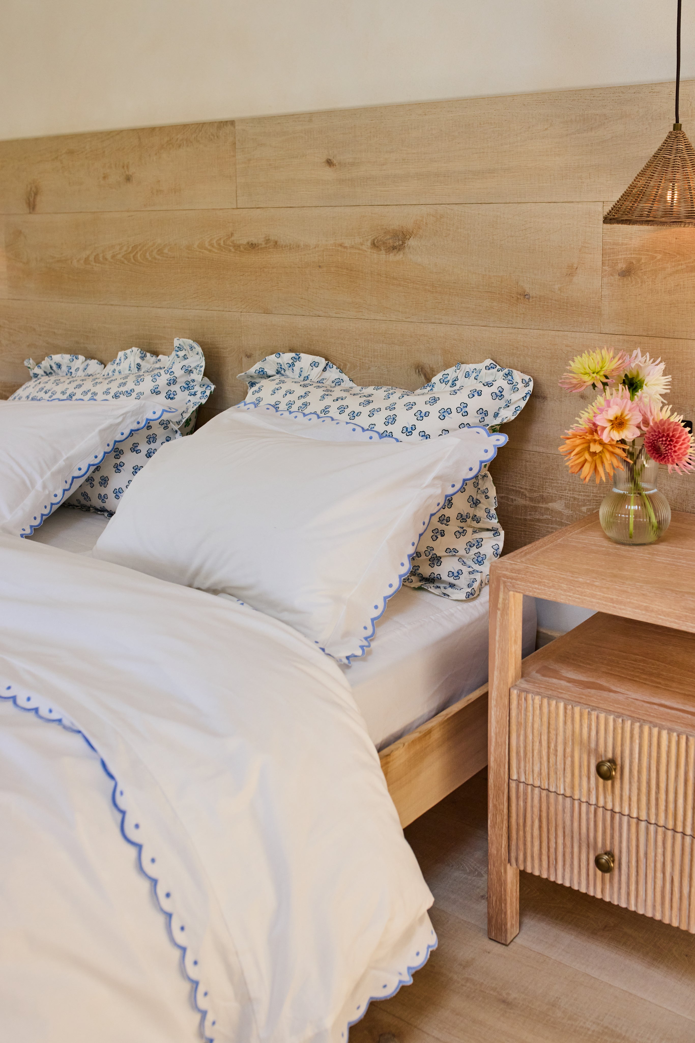 Blue Scallop Bedlinen Set