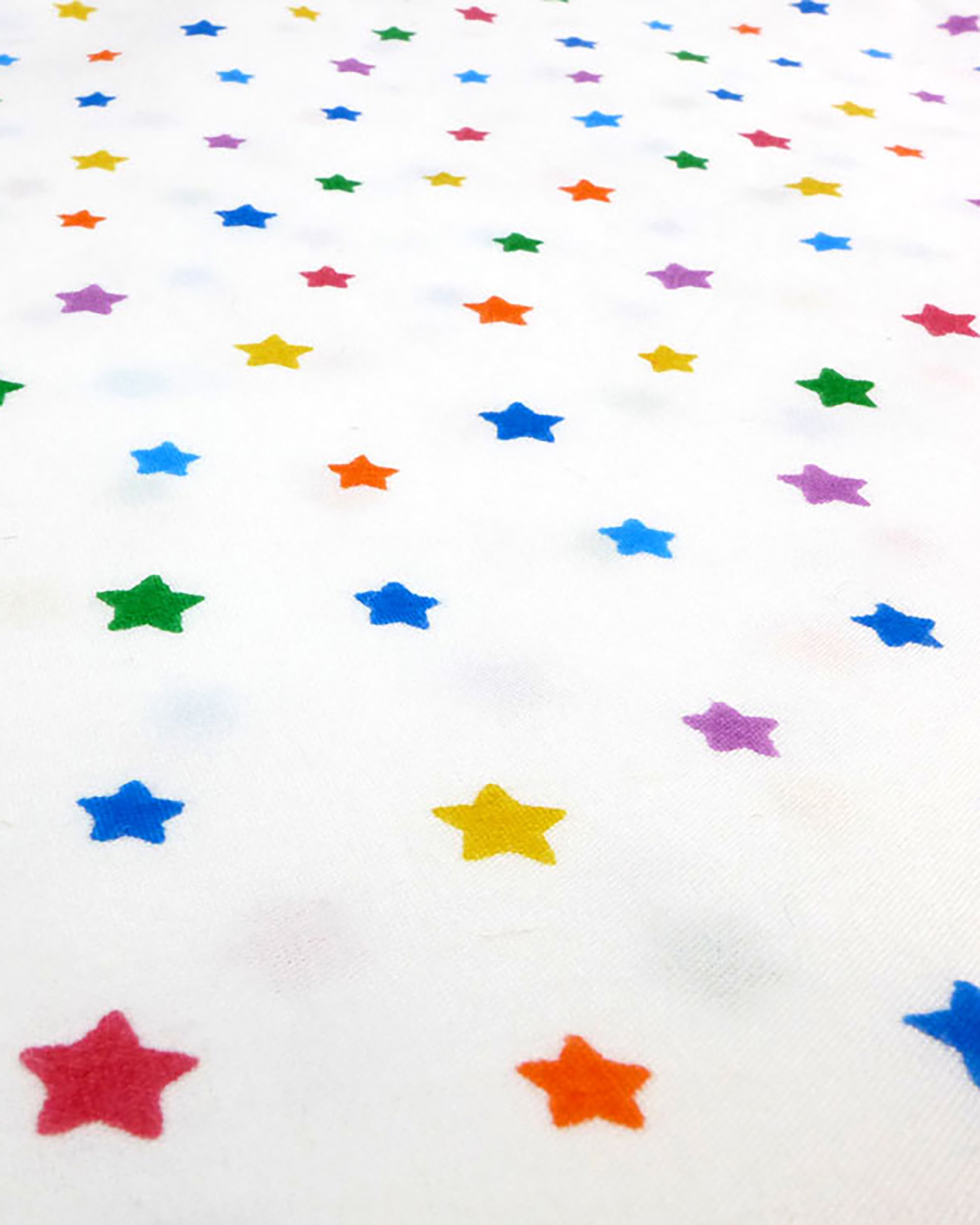 Multicolour star toddler cot bed duvet set