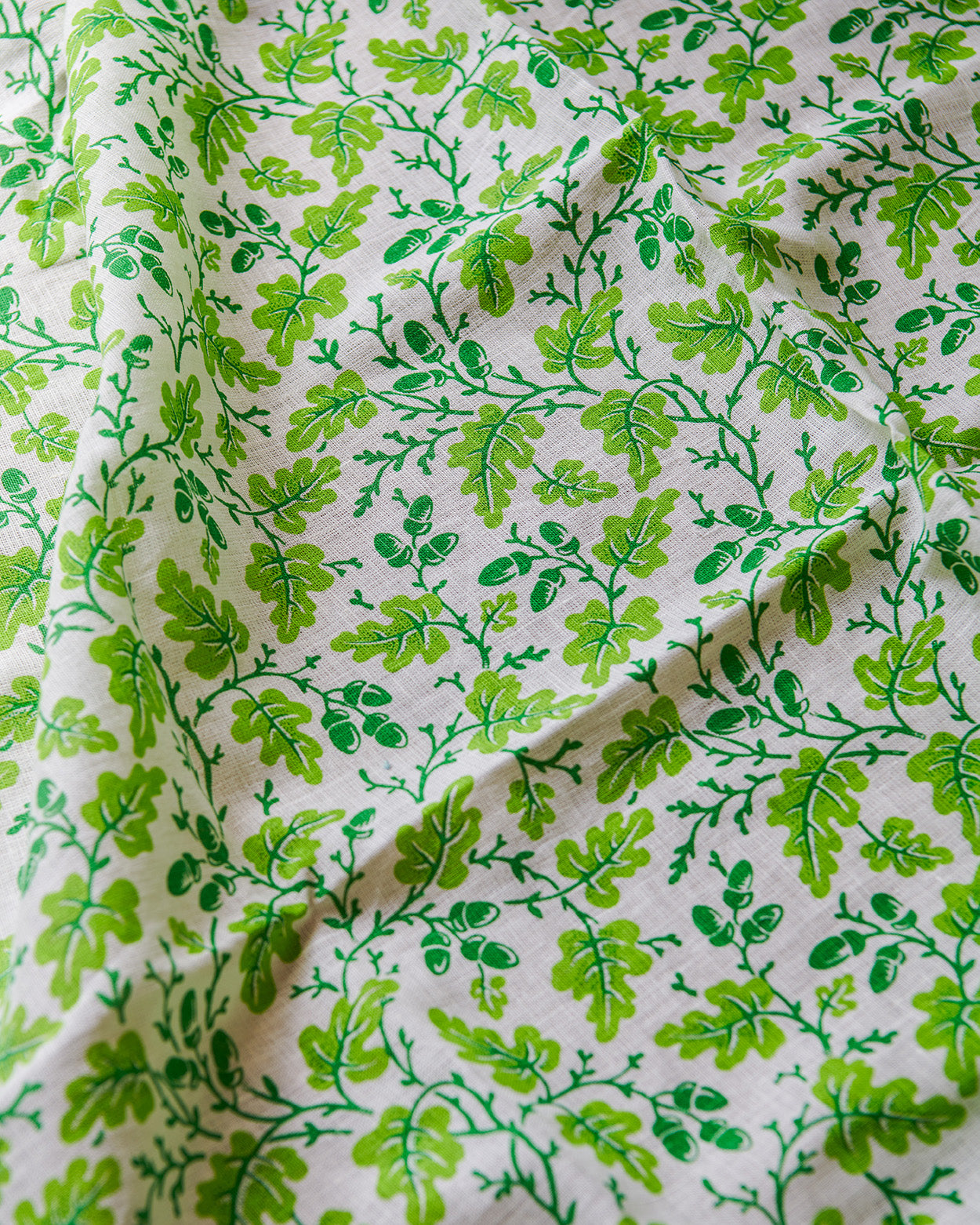 Oak Leaf Linen Fabric