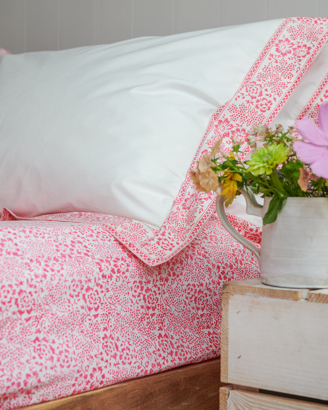 Pink Provence Floral Fitted sheet