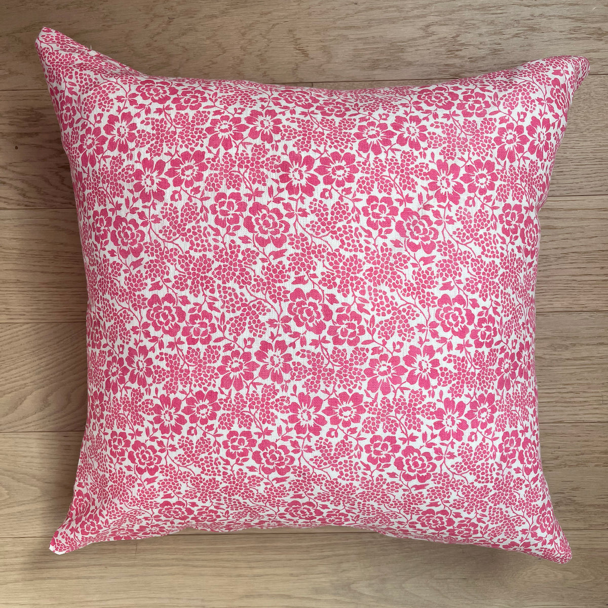 Provence Floral Linen Cushion - Pink