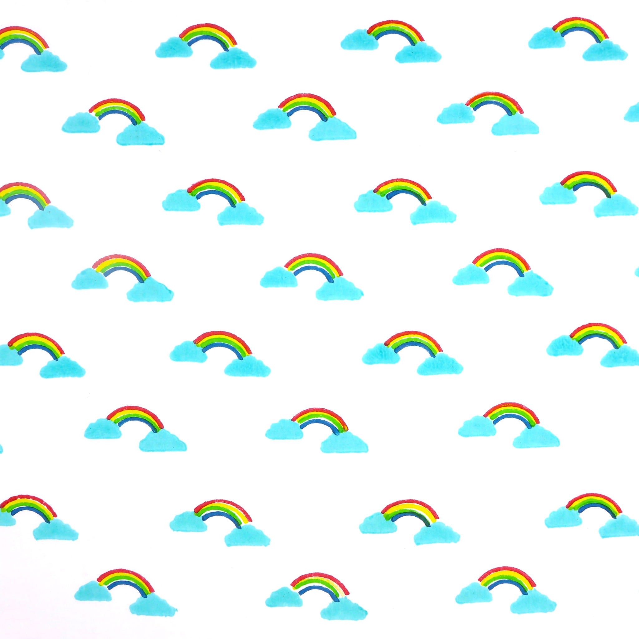Rainbow cotton fabric
