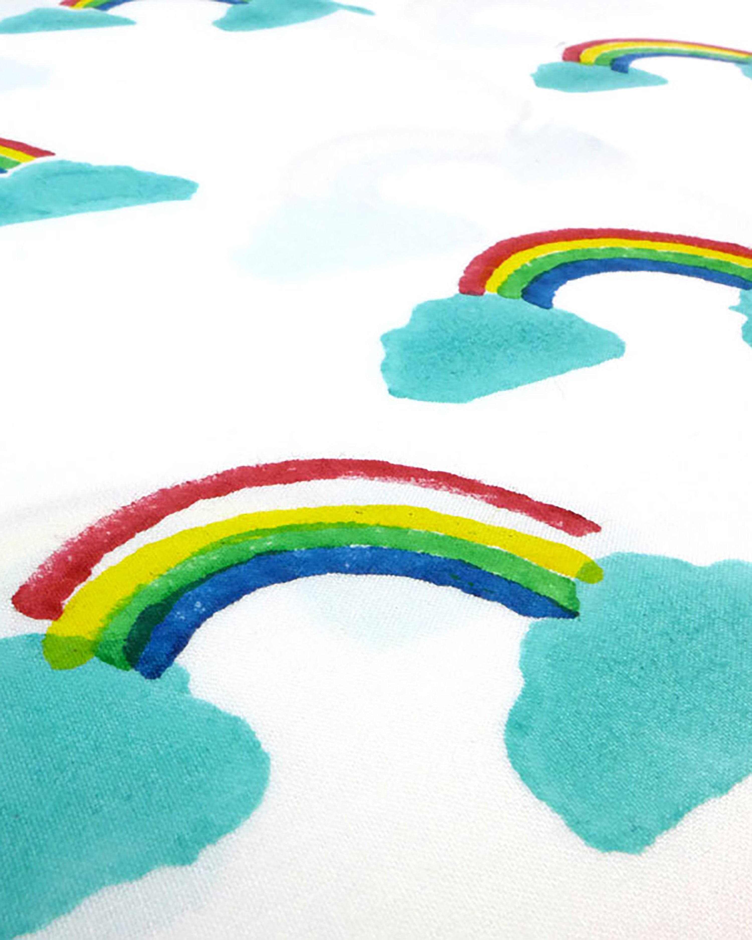 Rainbow toddler cot bed duvet set
