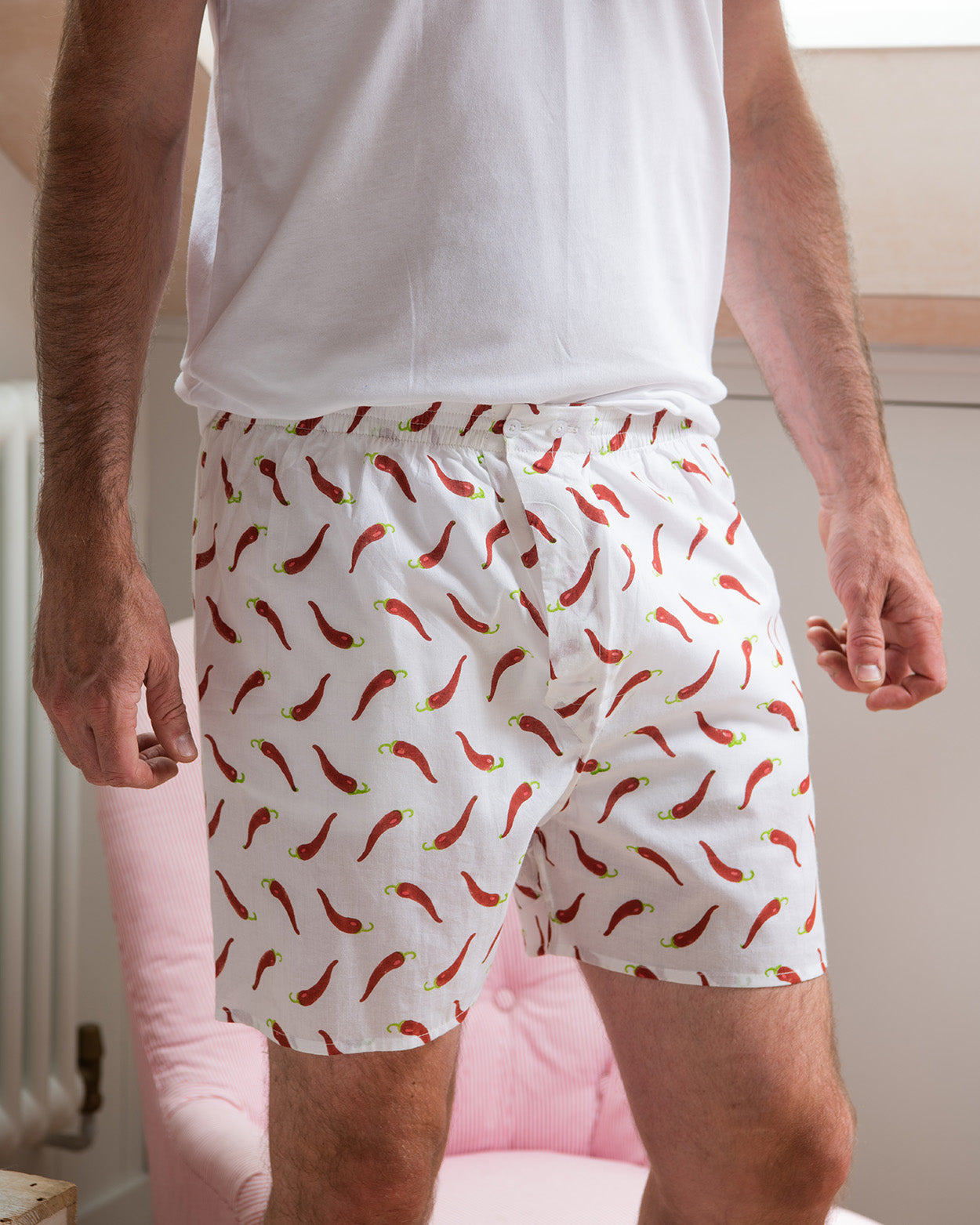 Hot Chilly Unisex Boxer Shorts - Red