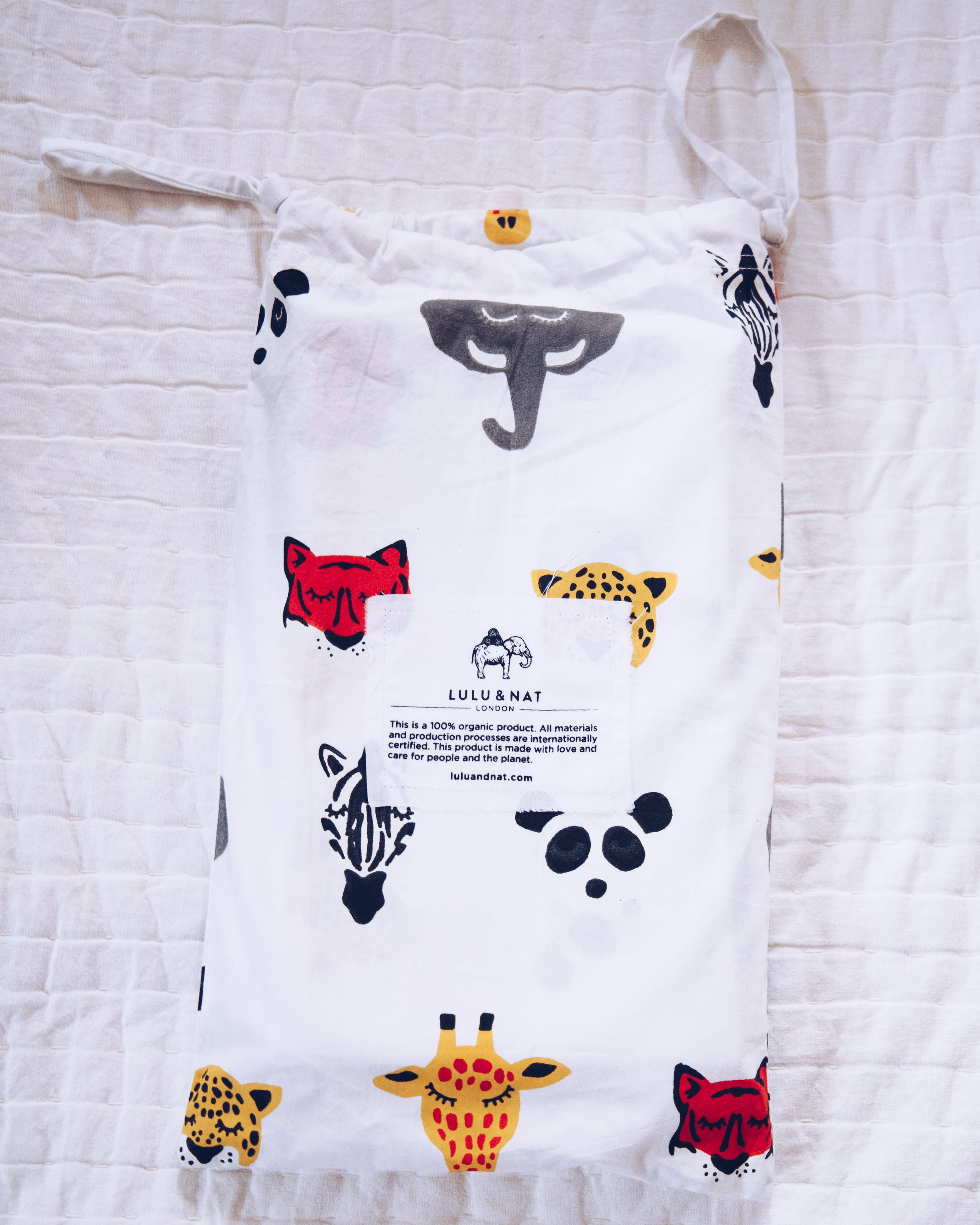 Sleepy Safari Heads toddler cot bed duvet set