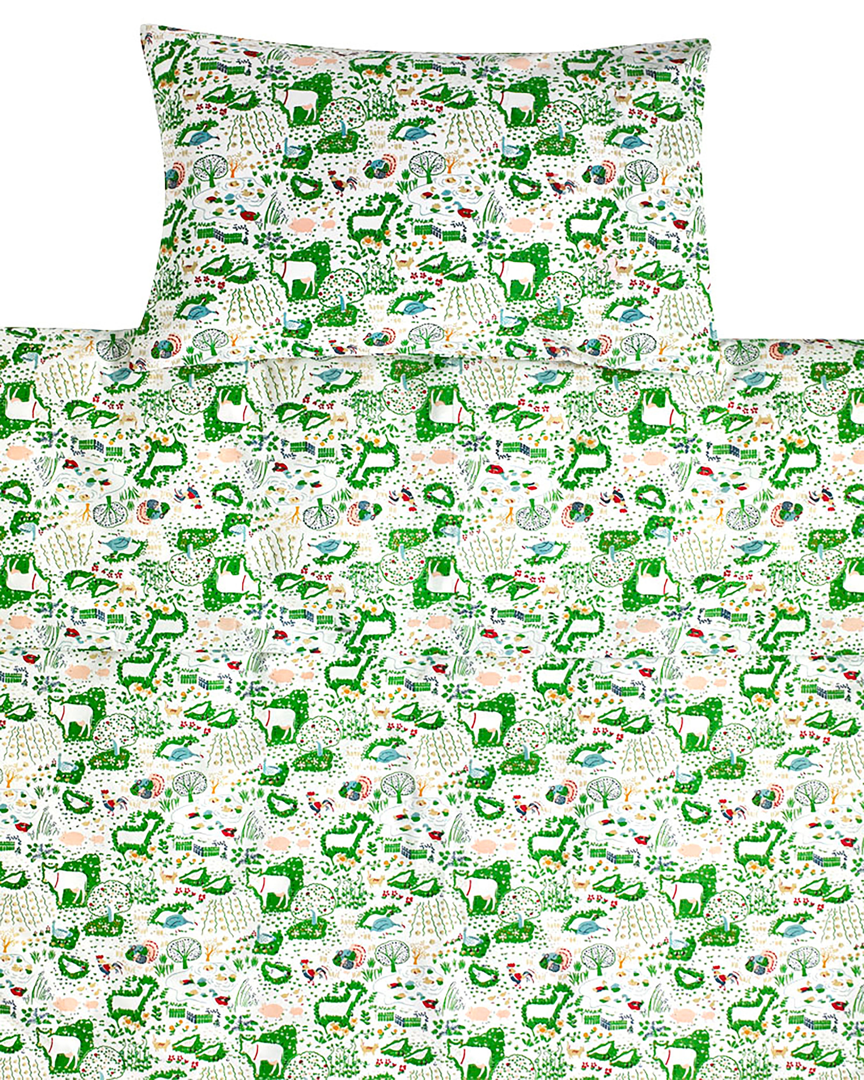 Farm yard toddler cot bed duvet set