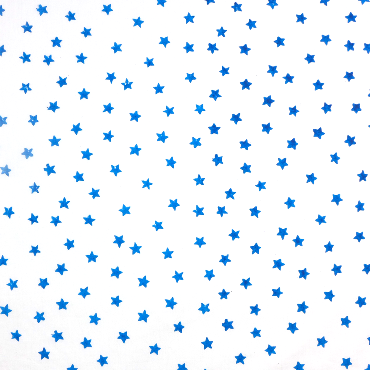 Blue star cotton fabric