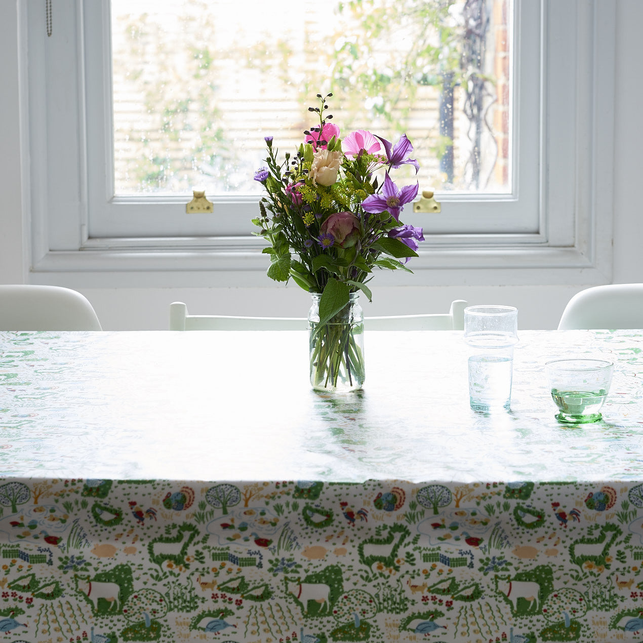 Farmyard oilcloth