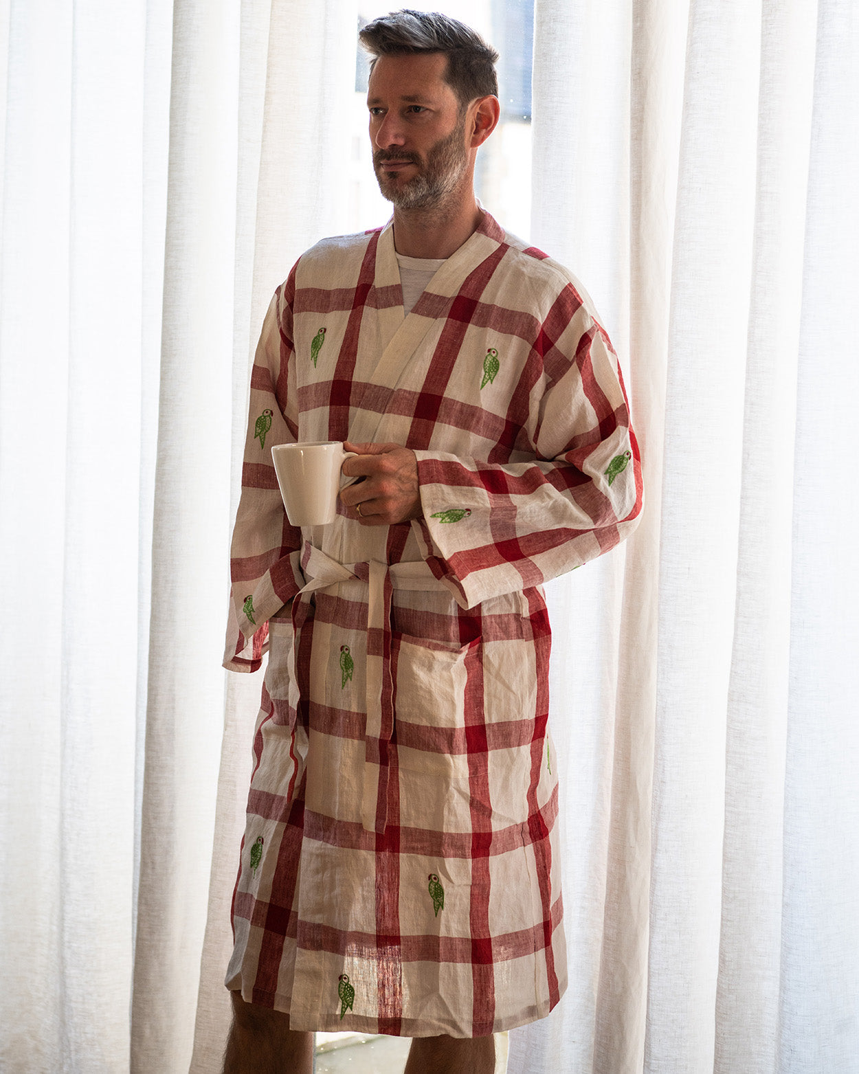 Parrot Unisex kimono