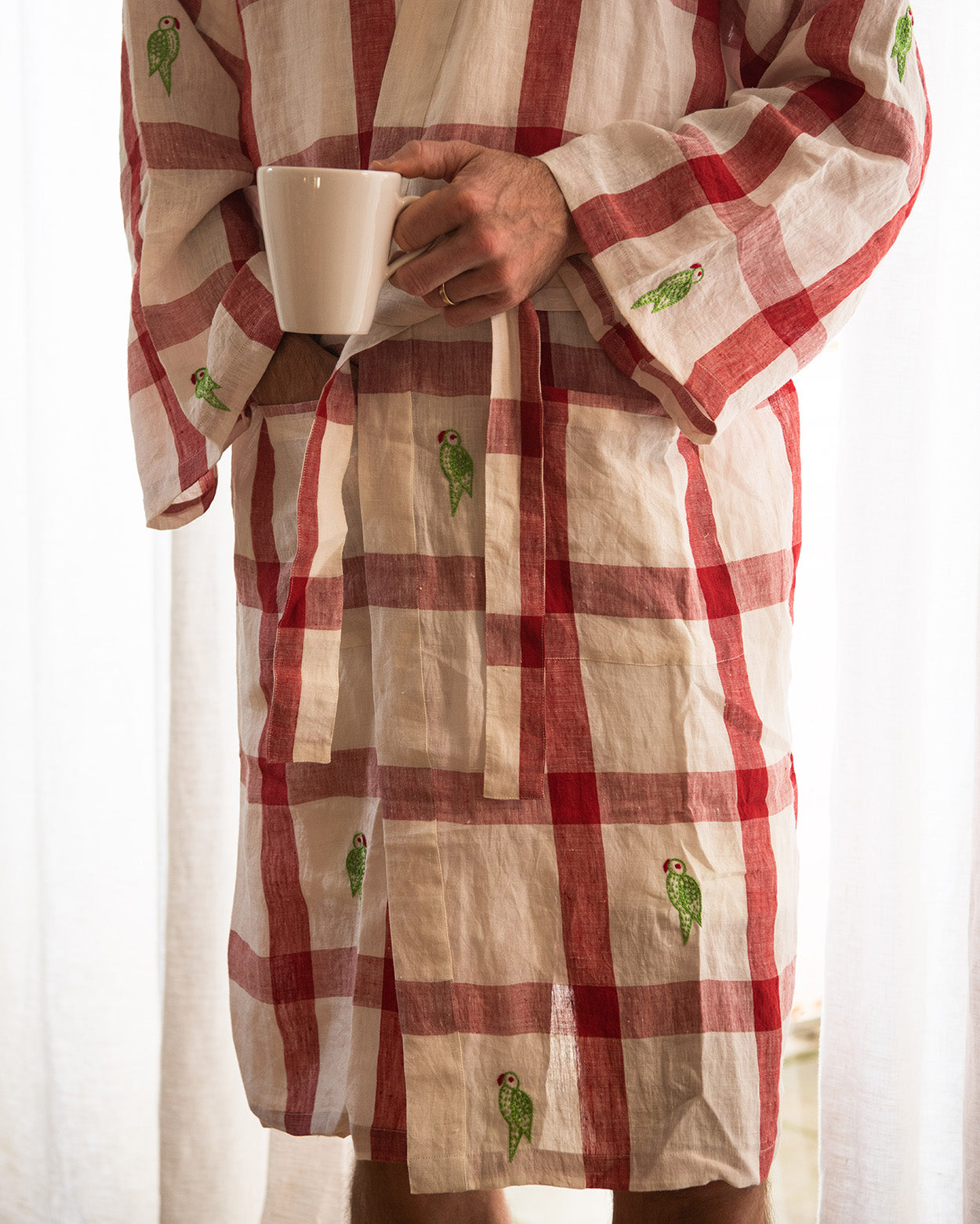 Parrot Unisex kimono