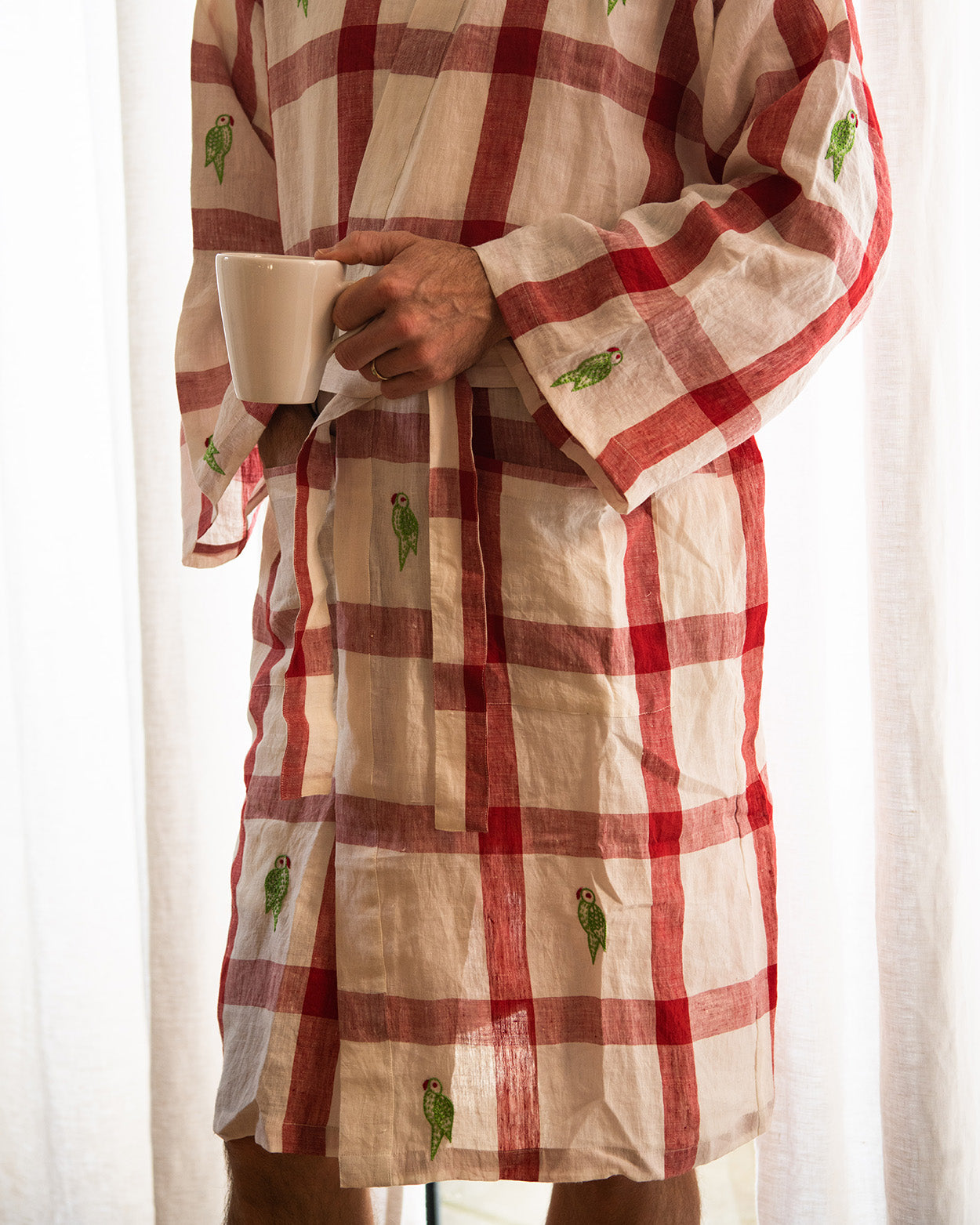 Parrot Unisex kimono