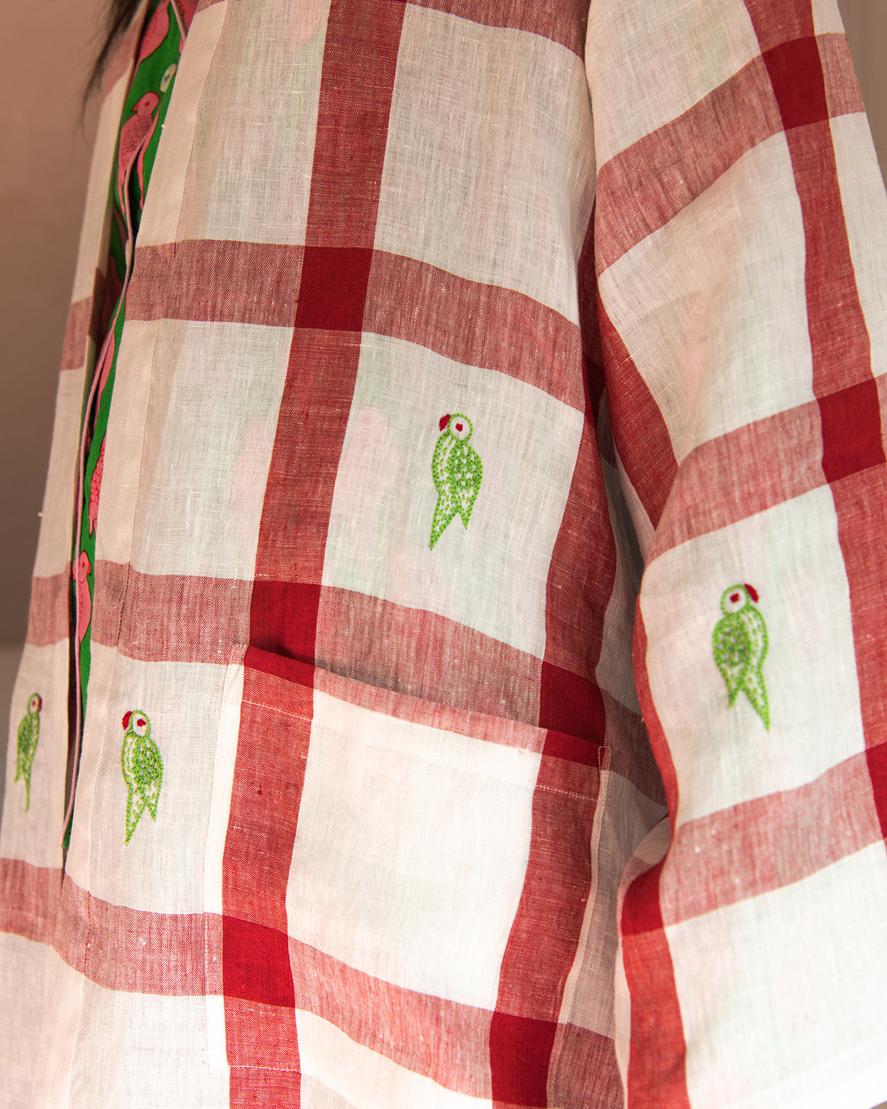 Parrot Unisex kimono