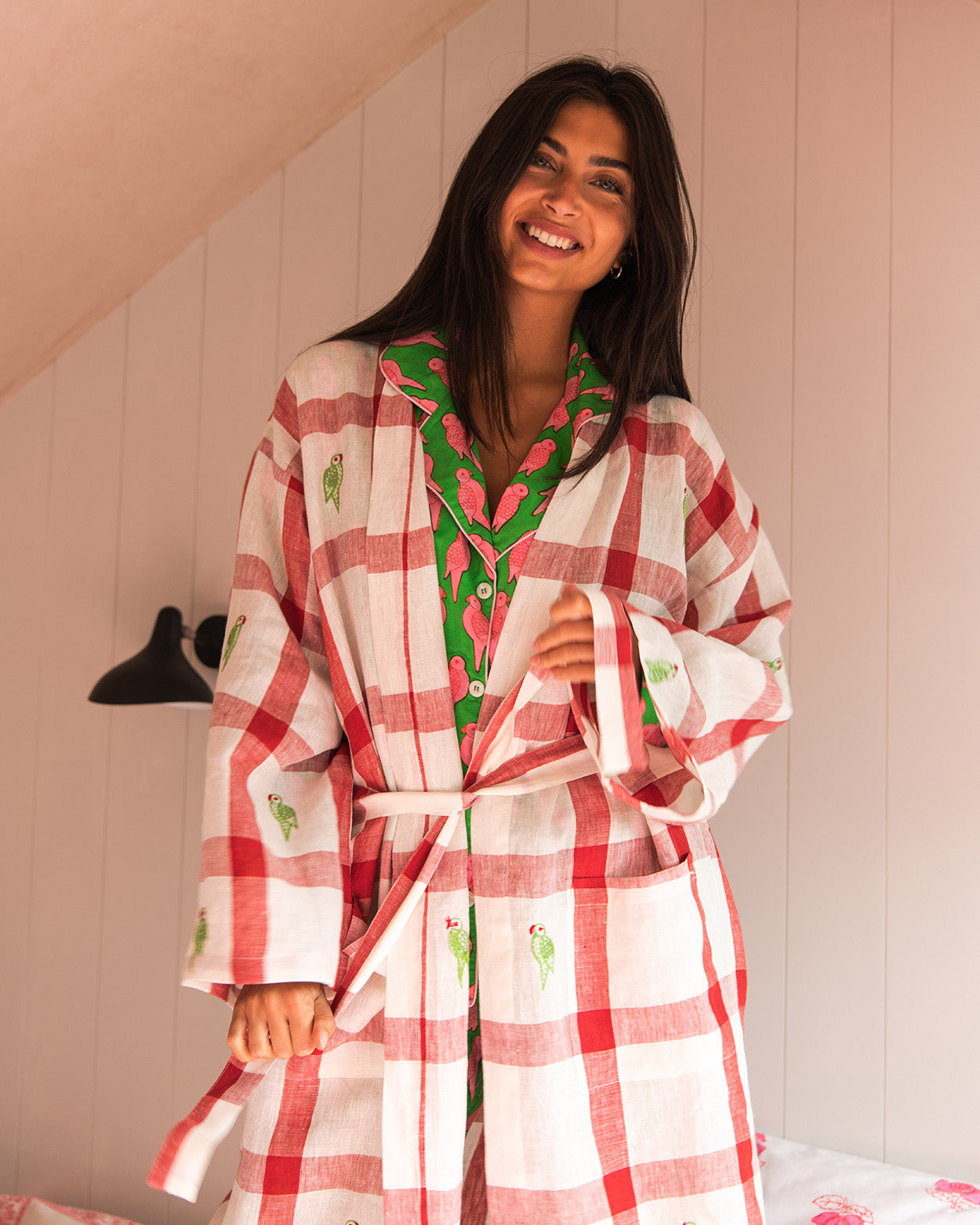 Parrot Unisex kimono