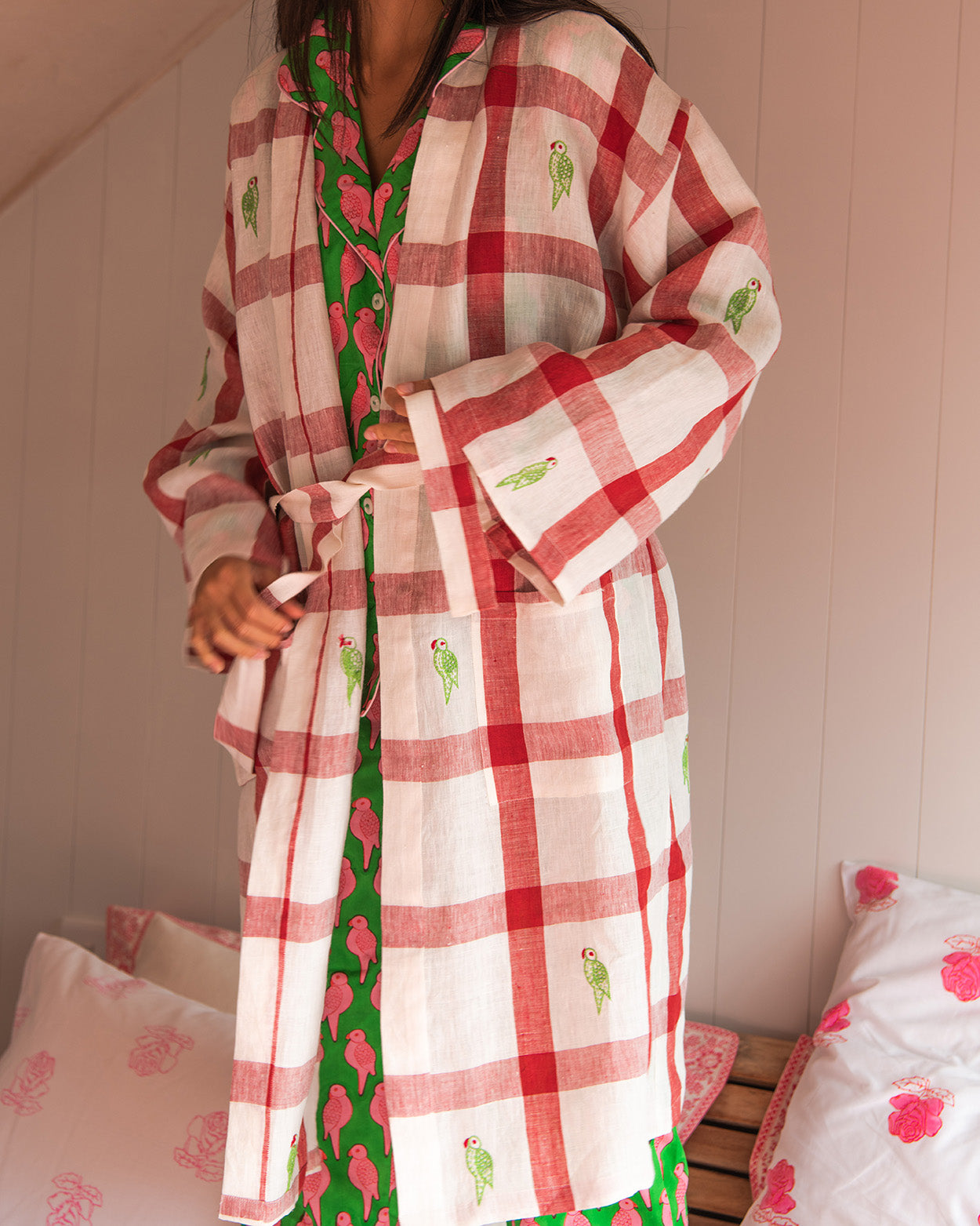 Parrot Unisex kimono