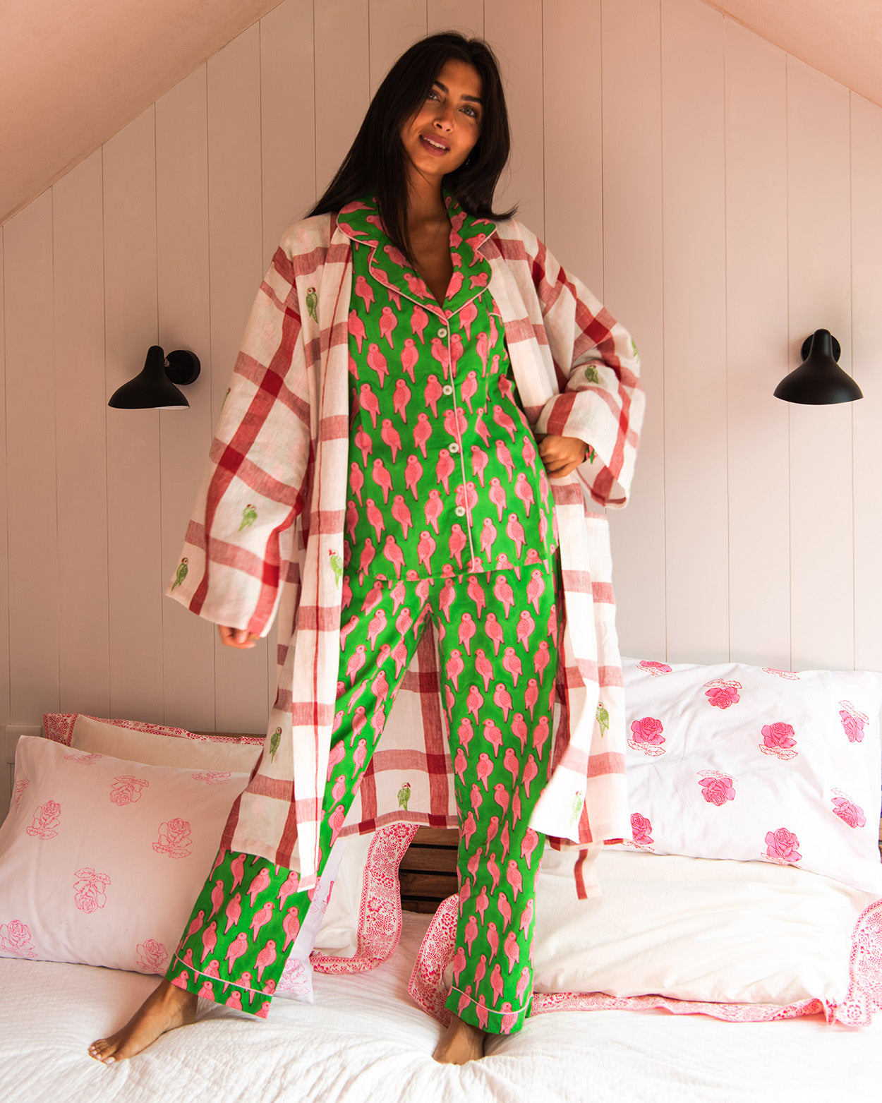 Parrot Unisex kimono