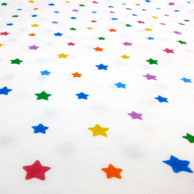 Multicolour star toddler cot bed duvet set
