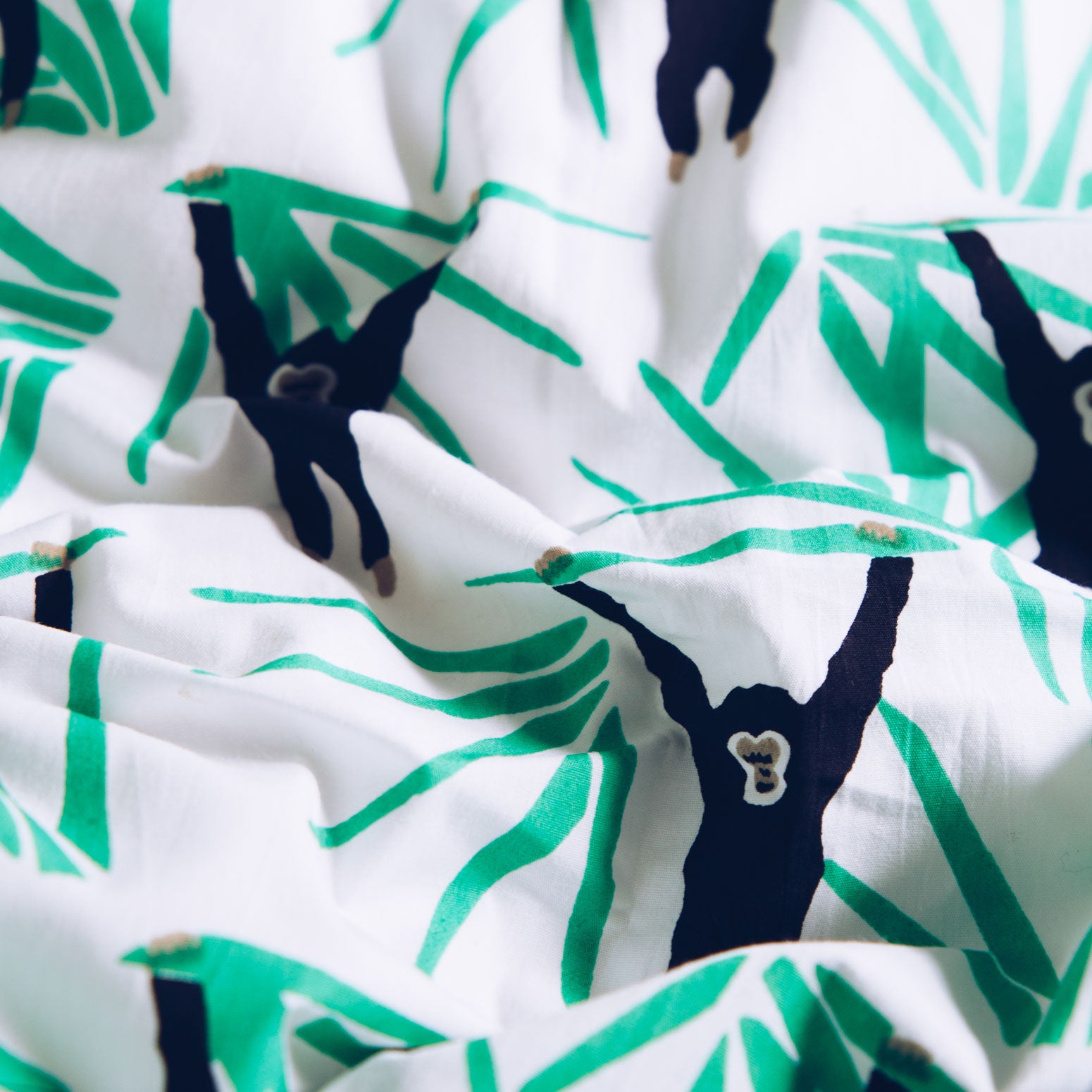 Monkey toddler cot bed duvet set