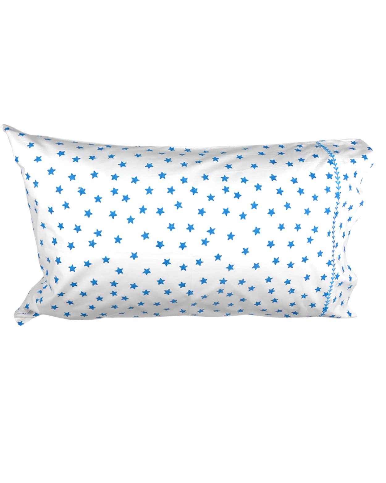 Blue star single pillowcase