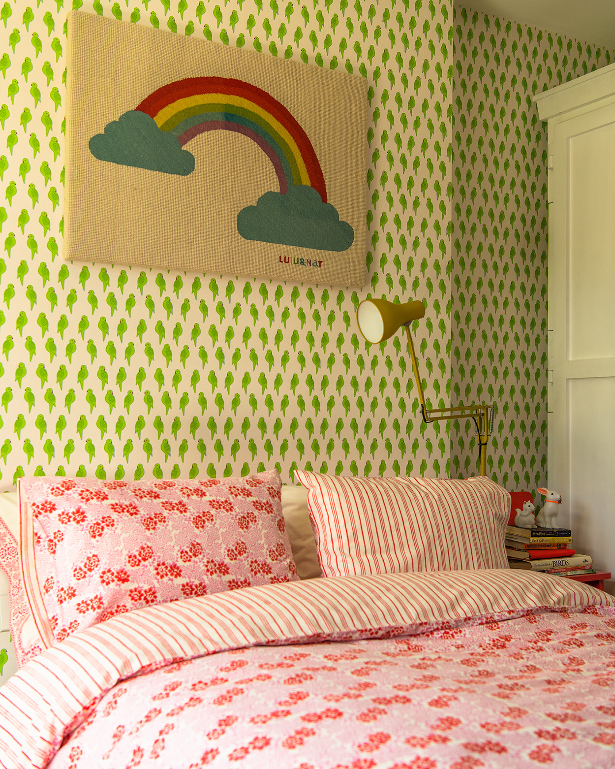 Provence floral / stripe bedlinen set