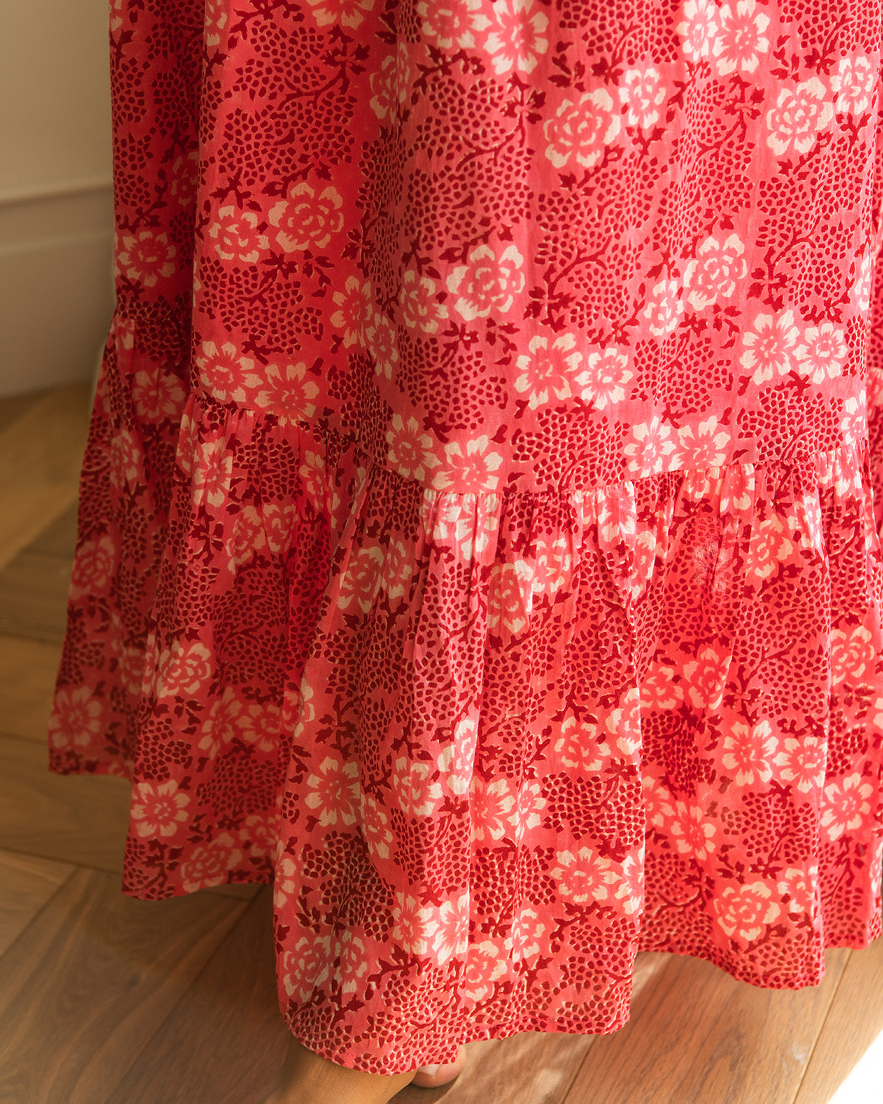 Boho long dress - provence pink