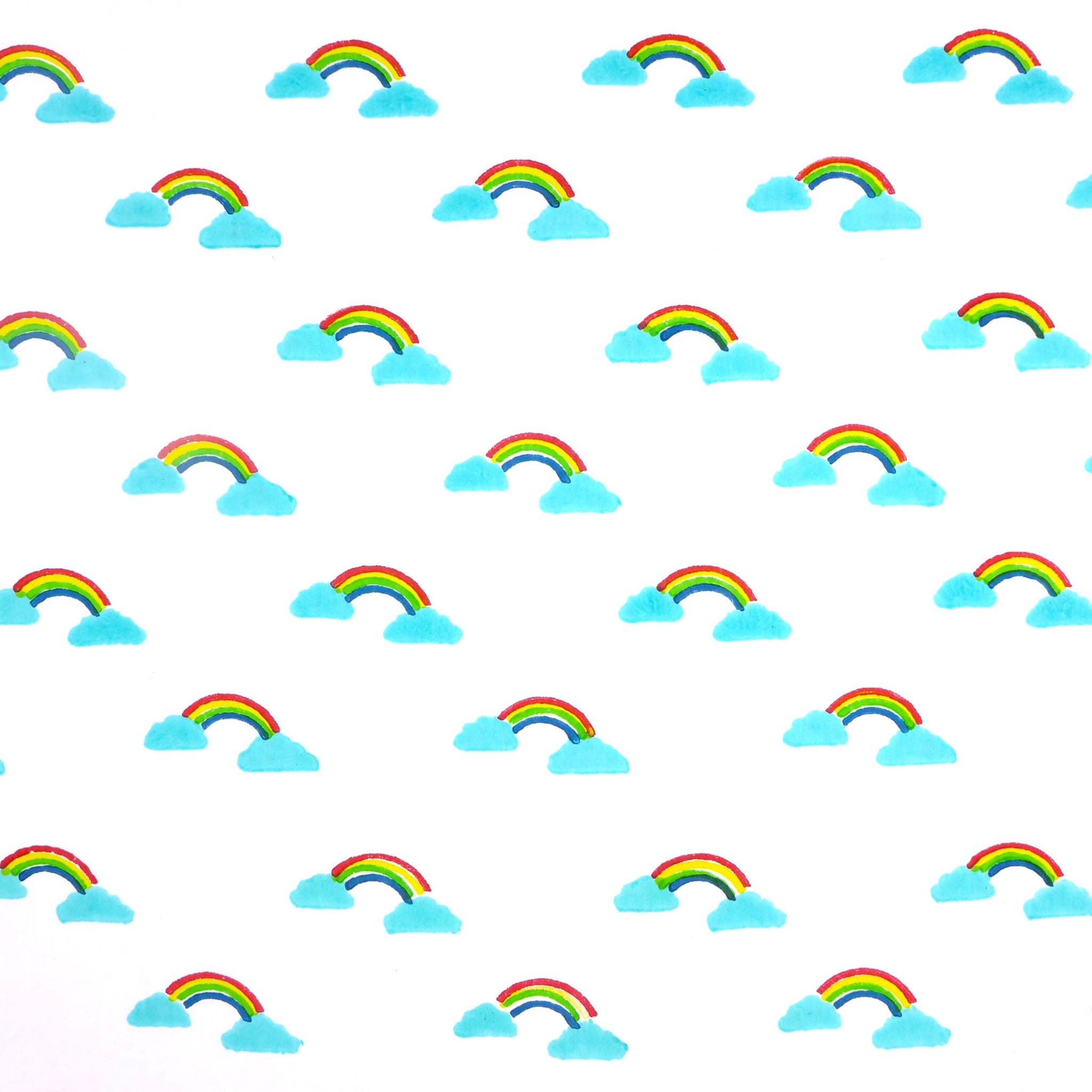 Rainbow cotton fabric