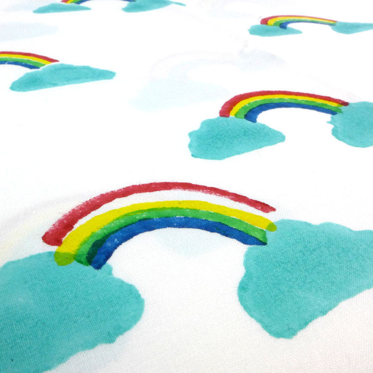 Rainbow toddler cot bed duvet set