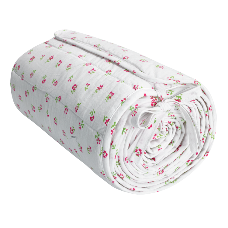 Scattered floral cot bed fitted sheet