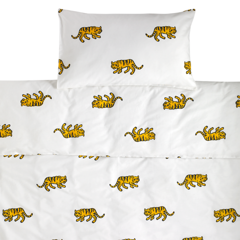 Tiger toddler cot bed duvet set