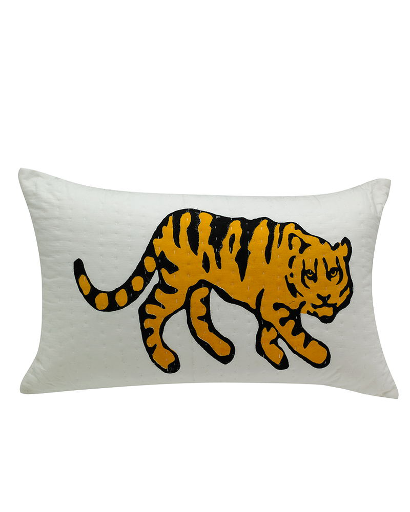 Tiger printed cushion