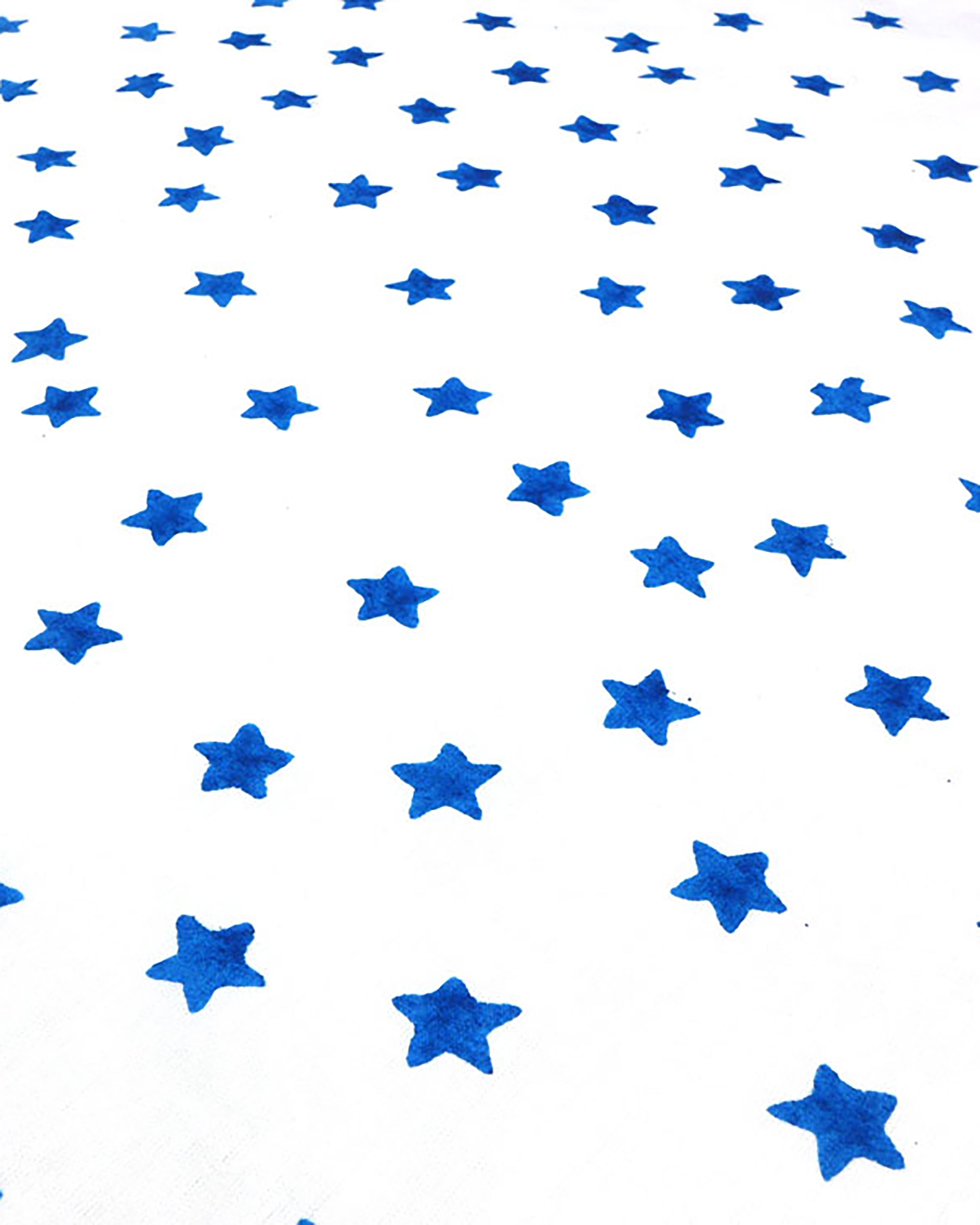 Blue star toddler cot bed duvet set