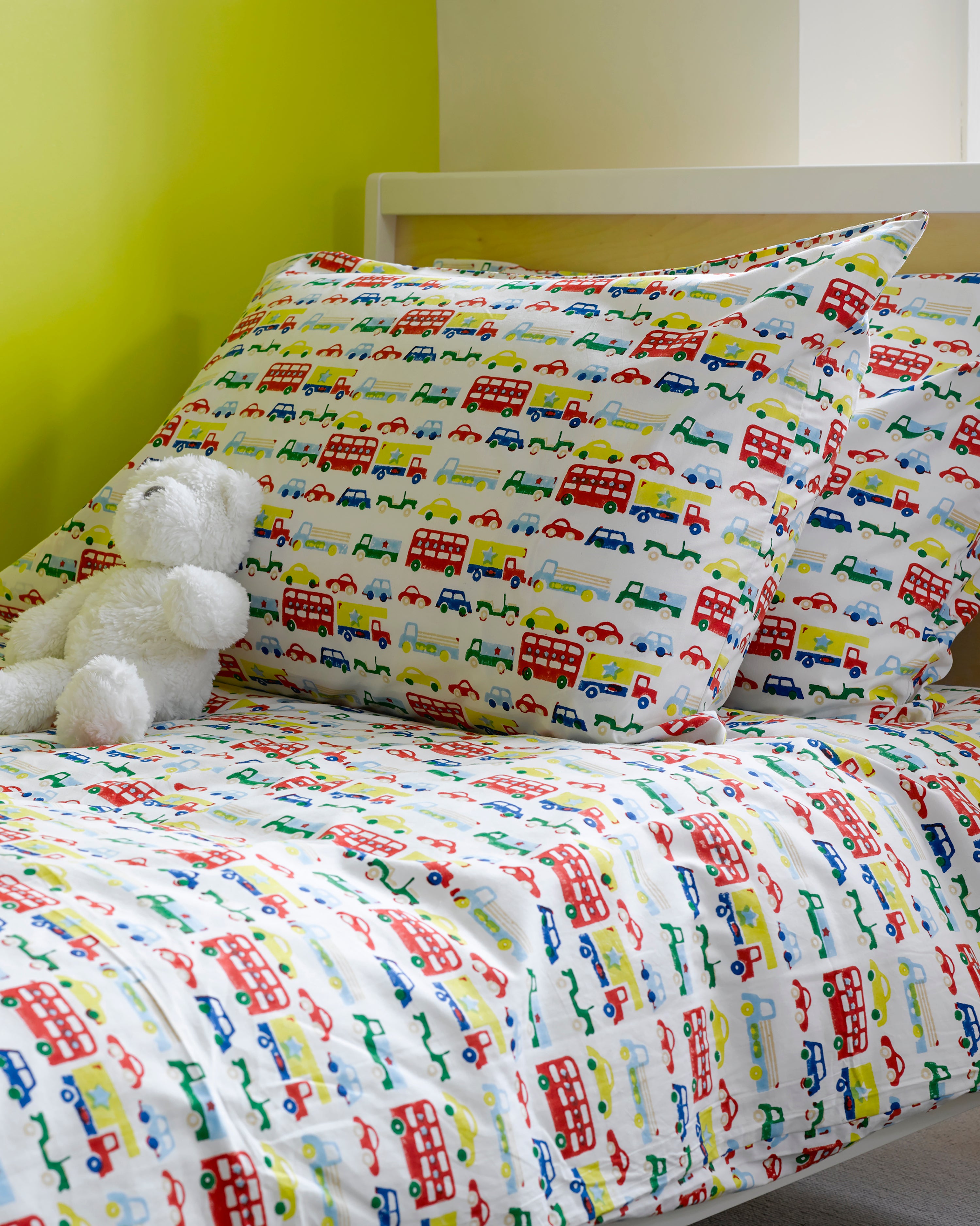 Car & buses single duvet cover