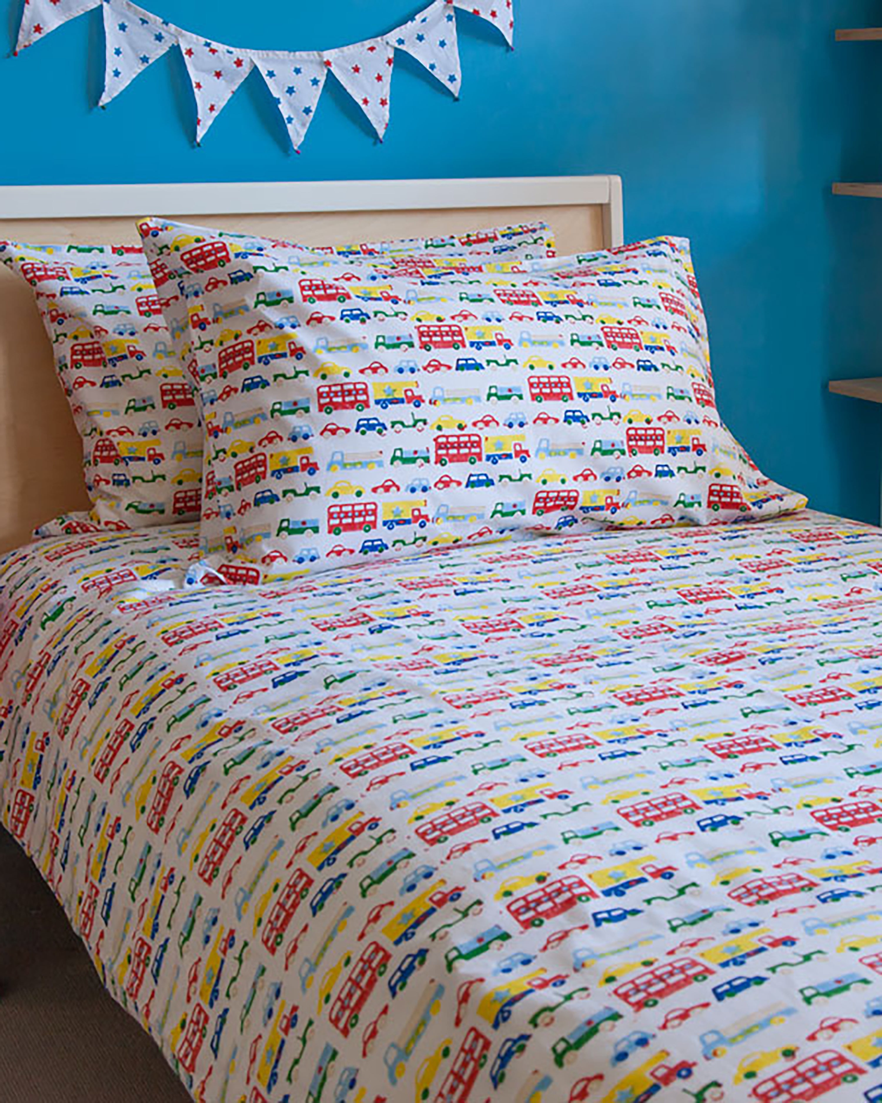 Car & buses single duvet cover