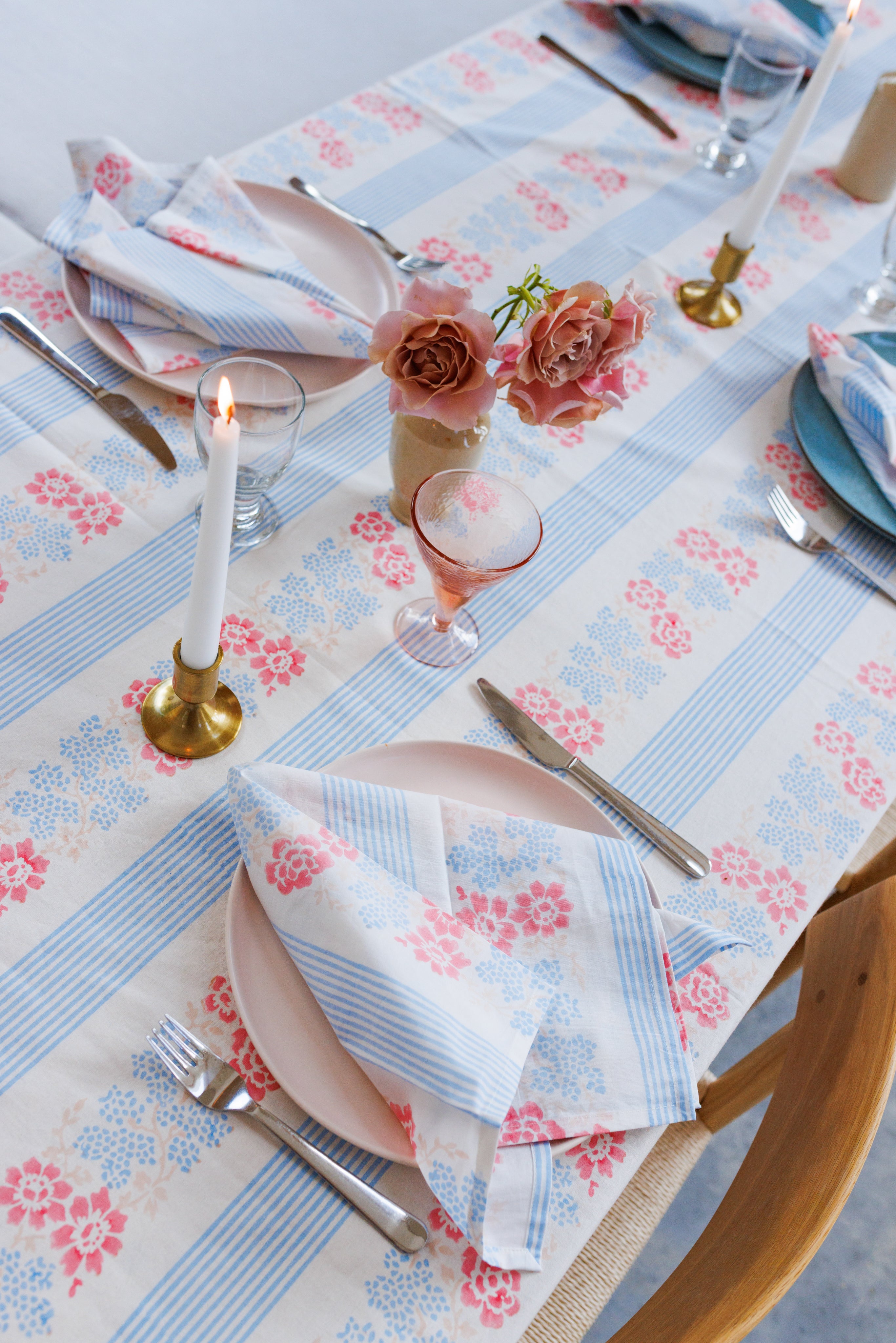 Provence Floral / Stripe Napkins