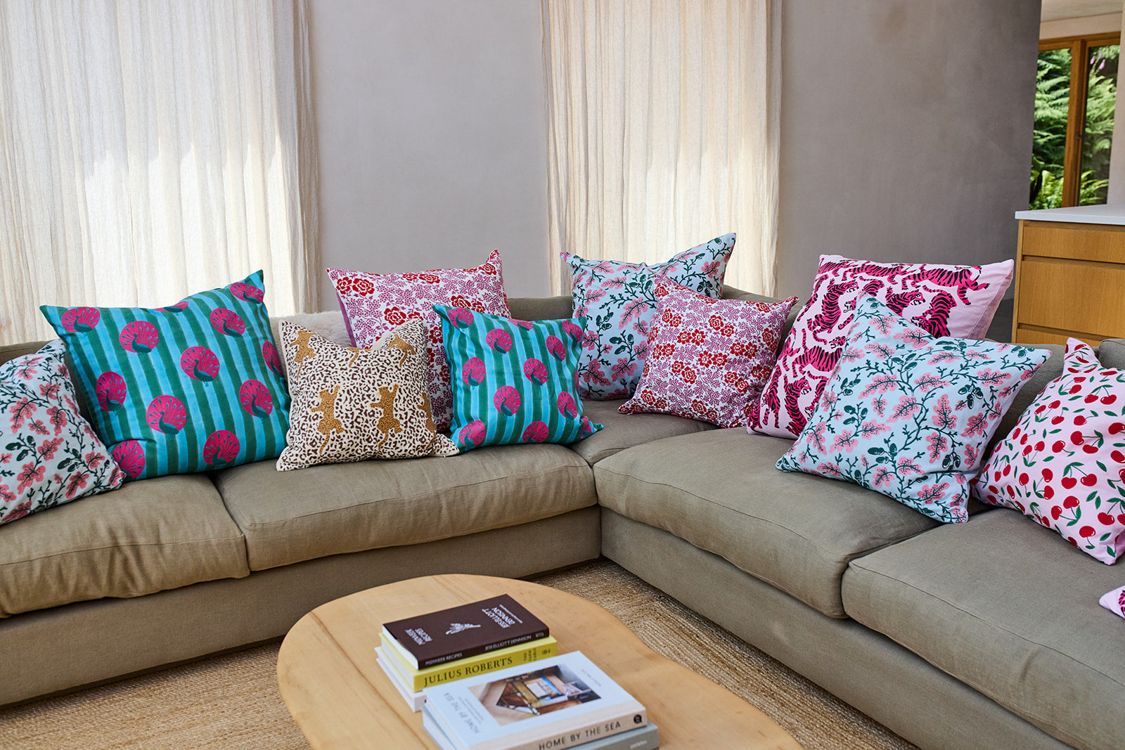 Leopard Embroidered Cushion