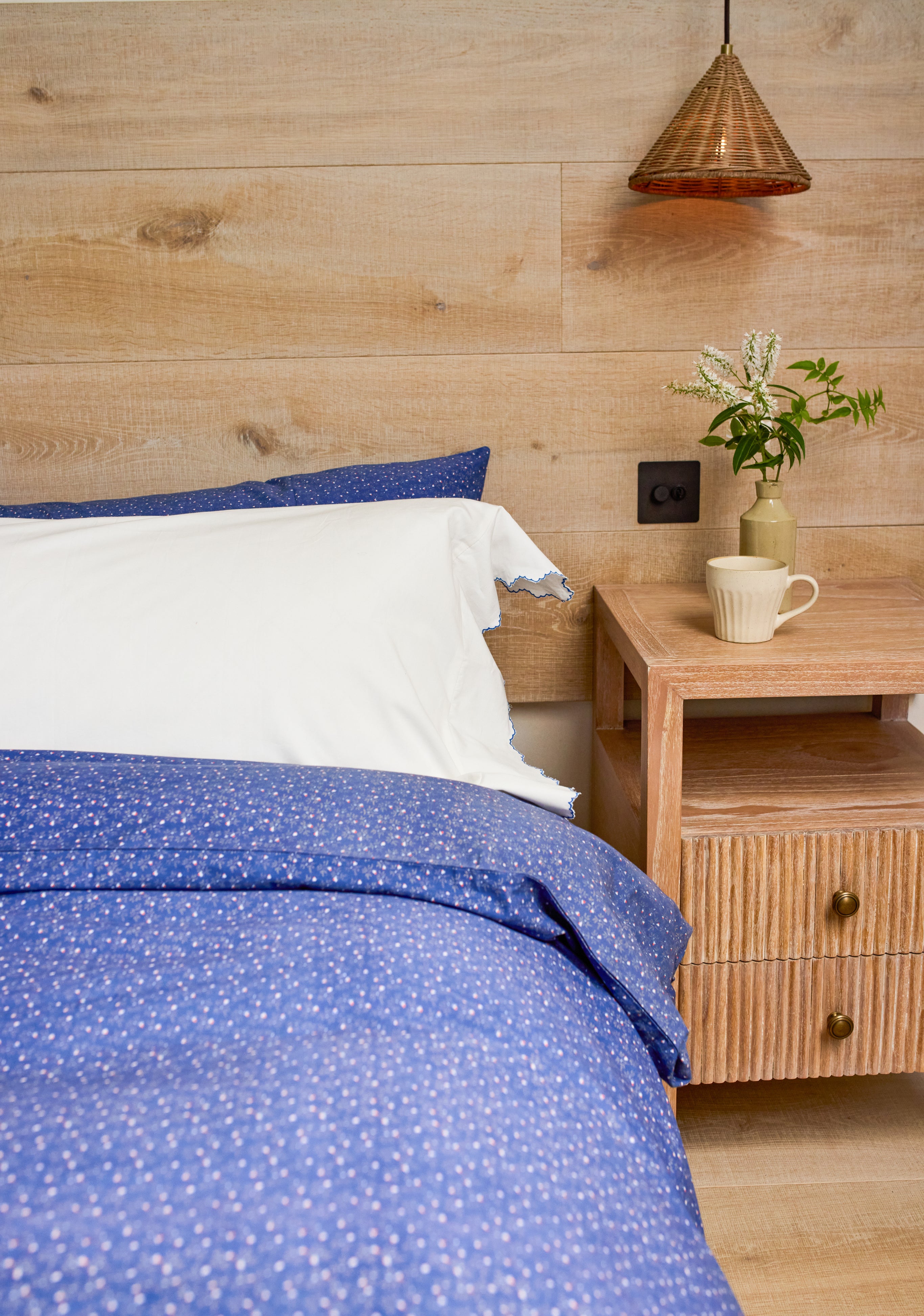 Indigo Vintage Floral Bedlinen Set