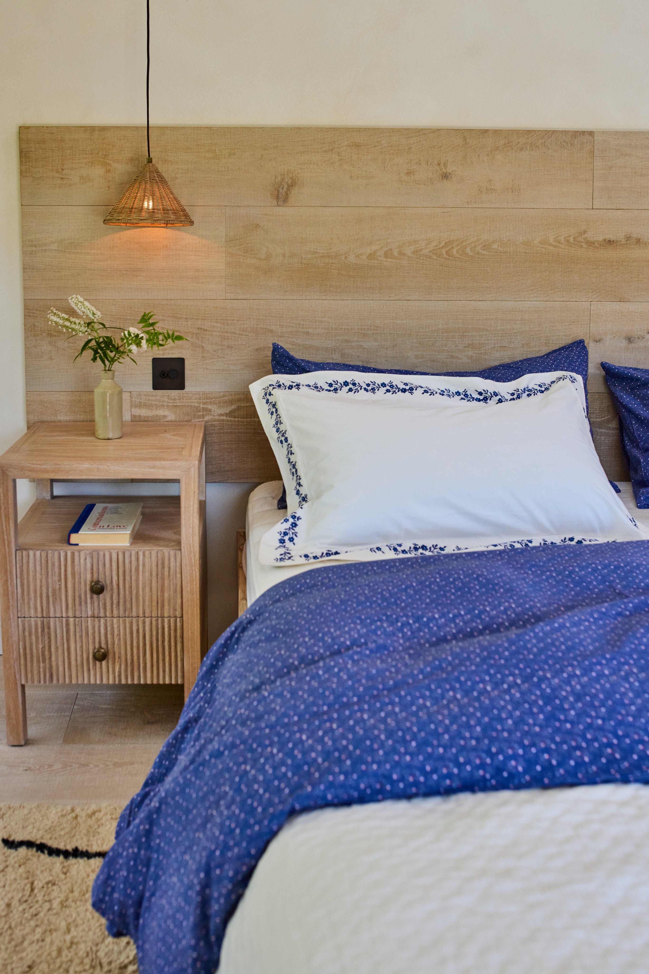 Indigo Vintage Floral Bedlinen Set