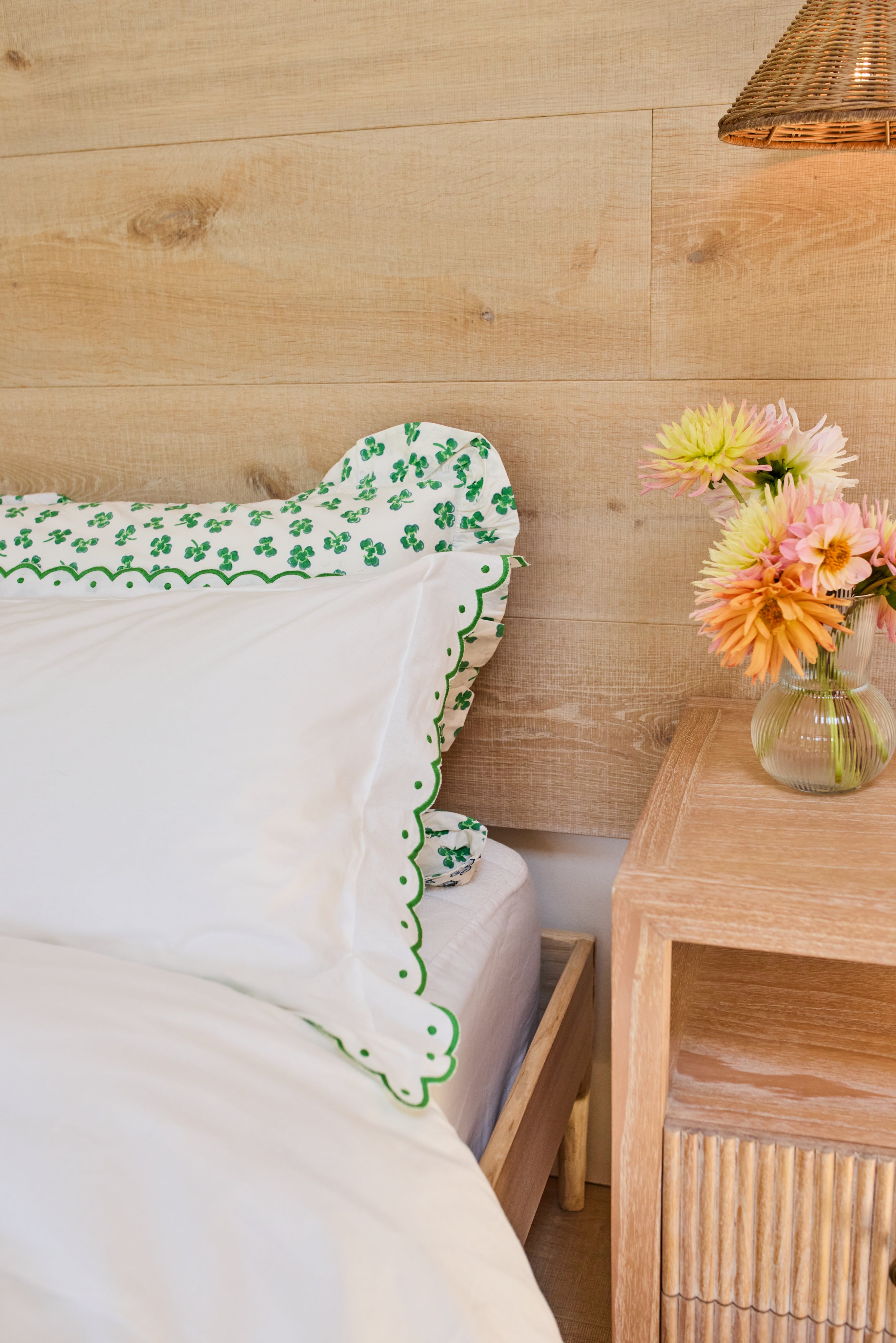 Green Scallop Bedlinen Set