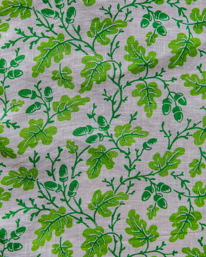 Oak Leaf Linen Fabric Swatch