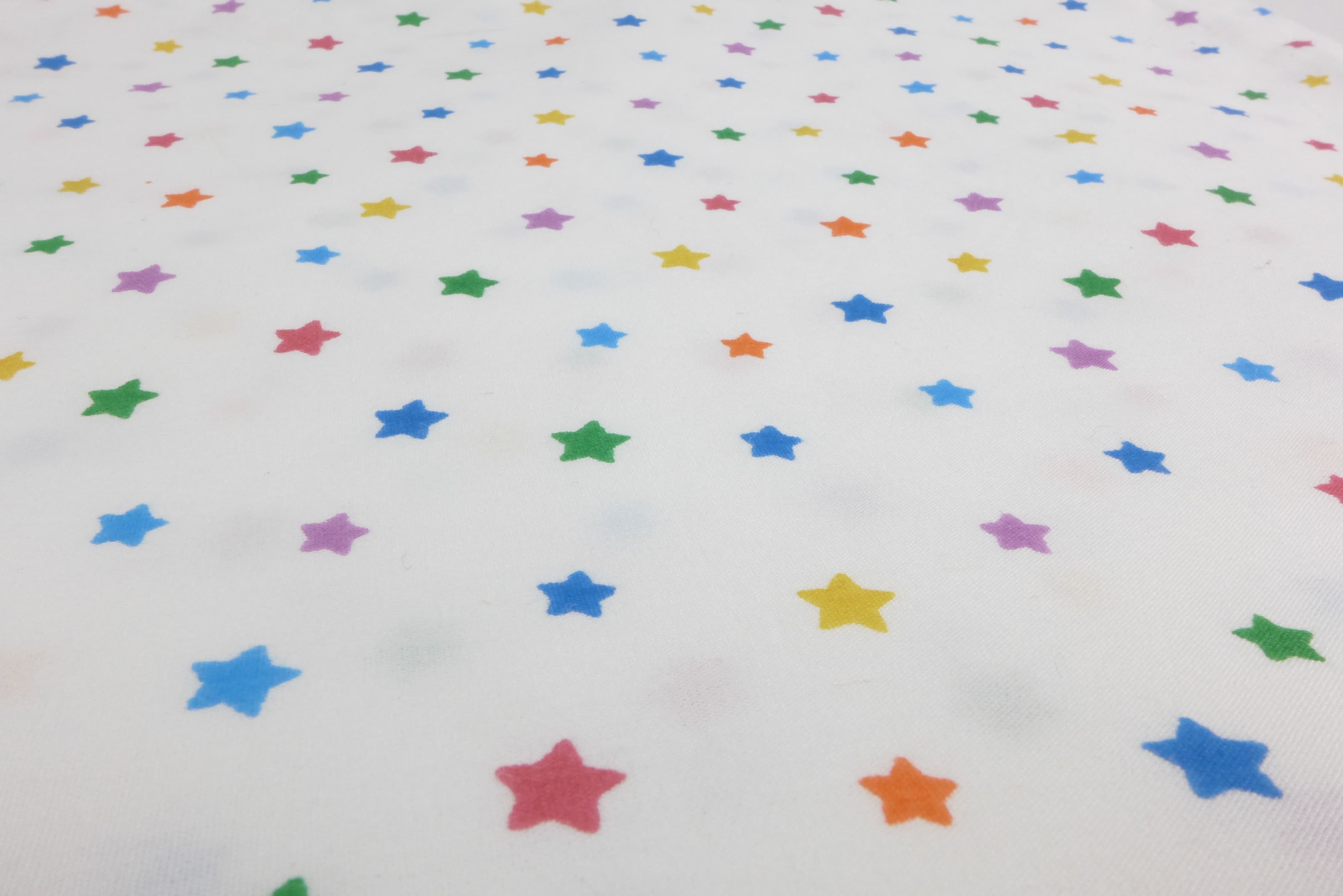Multicolour star toddler cot bed duvet set