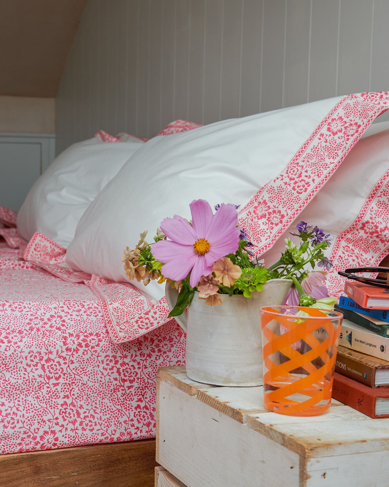 Pink Provence Floral Fitted sheet