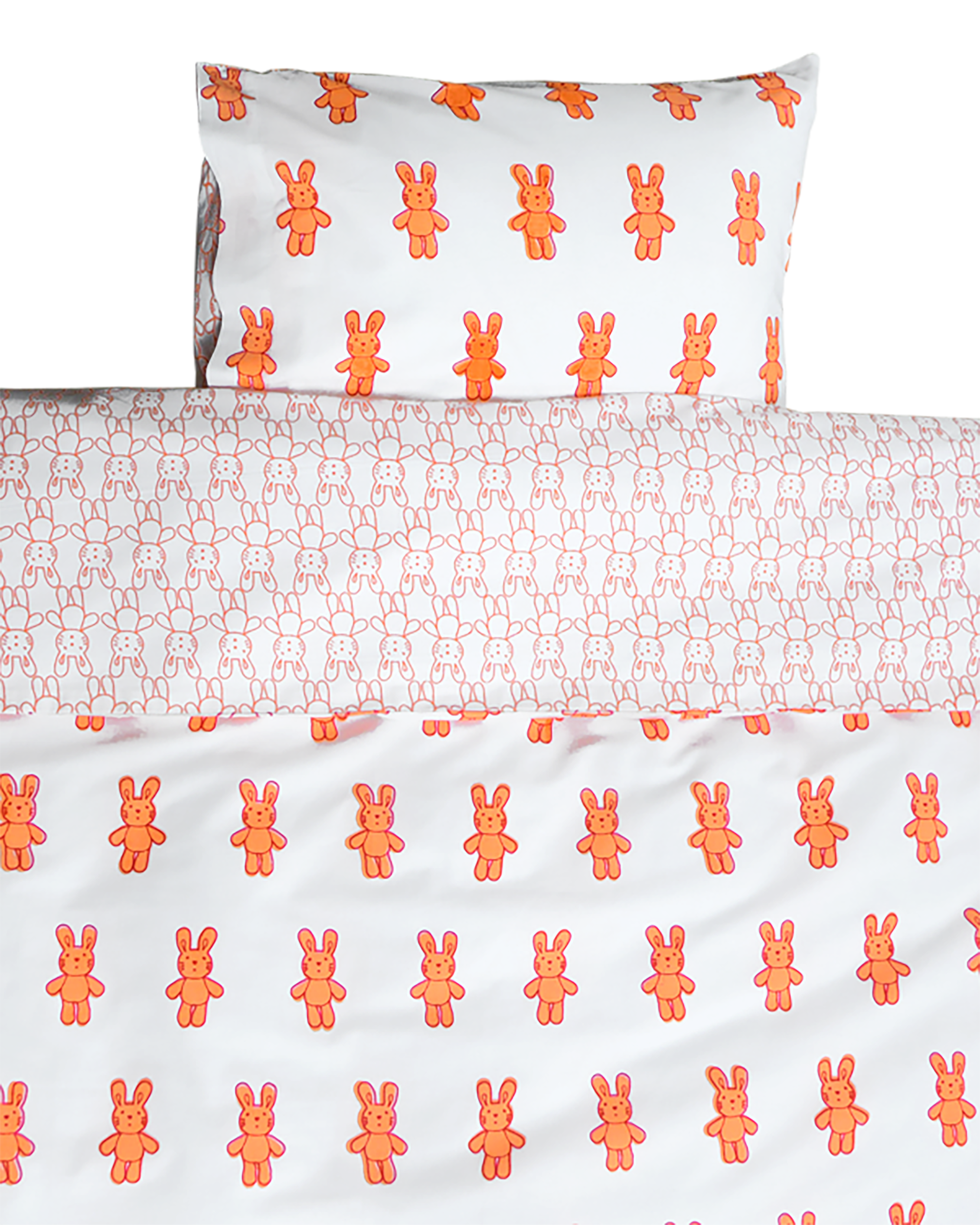 Bunny rabbit toddler cot bed duvet set