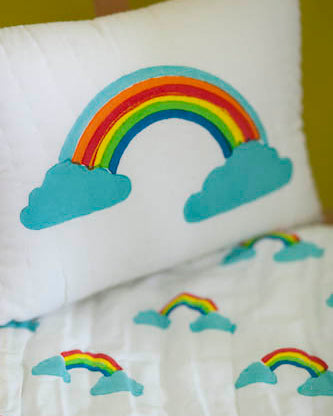 Rainbow cushion