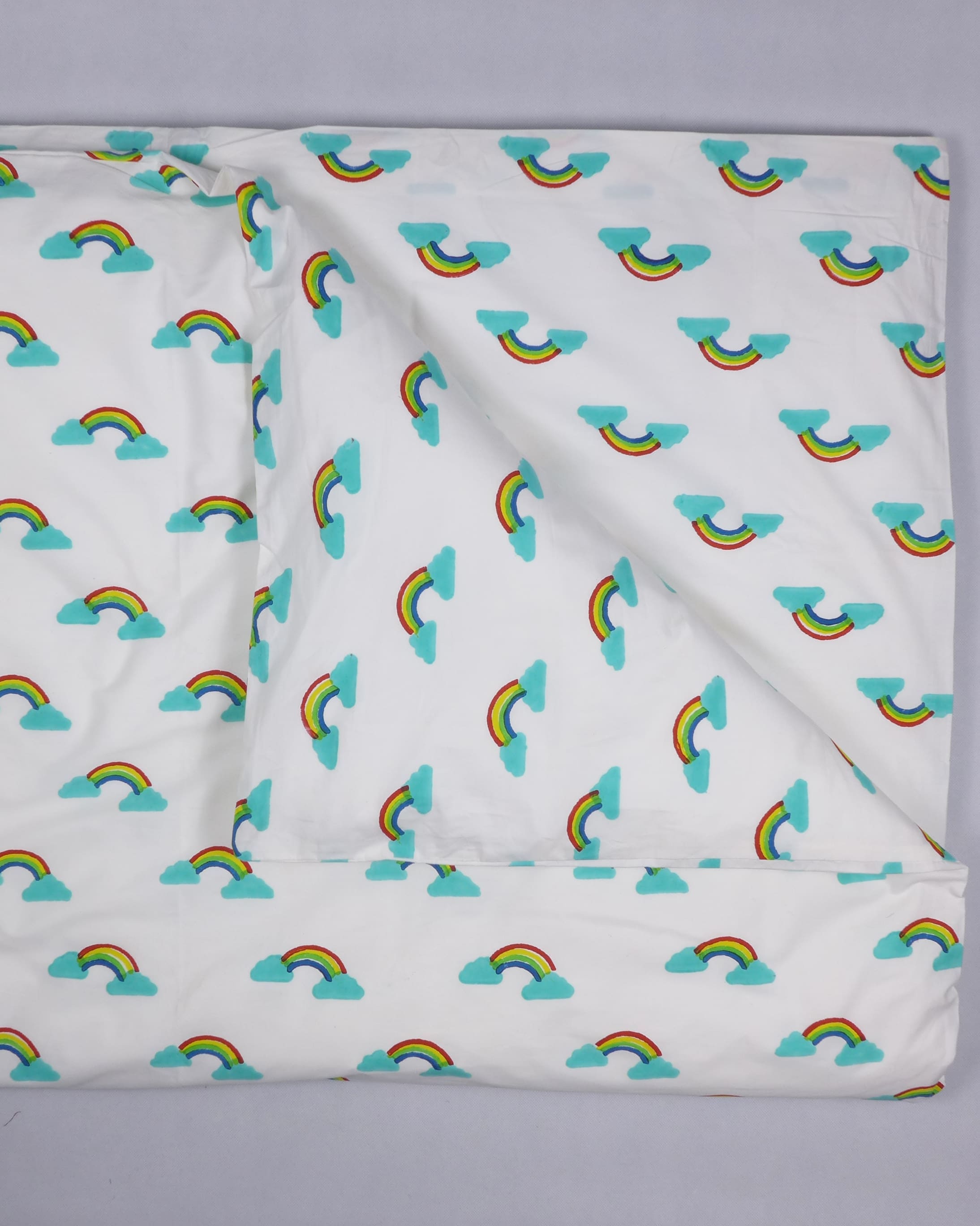 Multicolour star single duvet cover